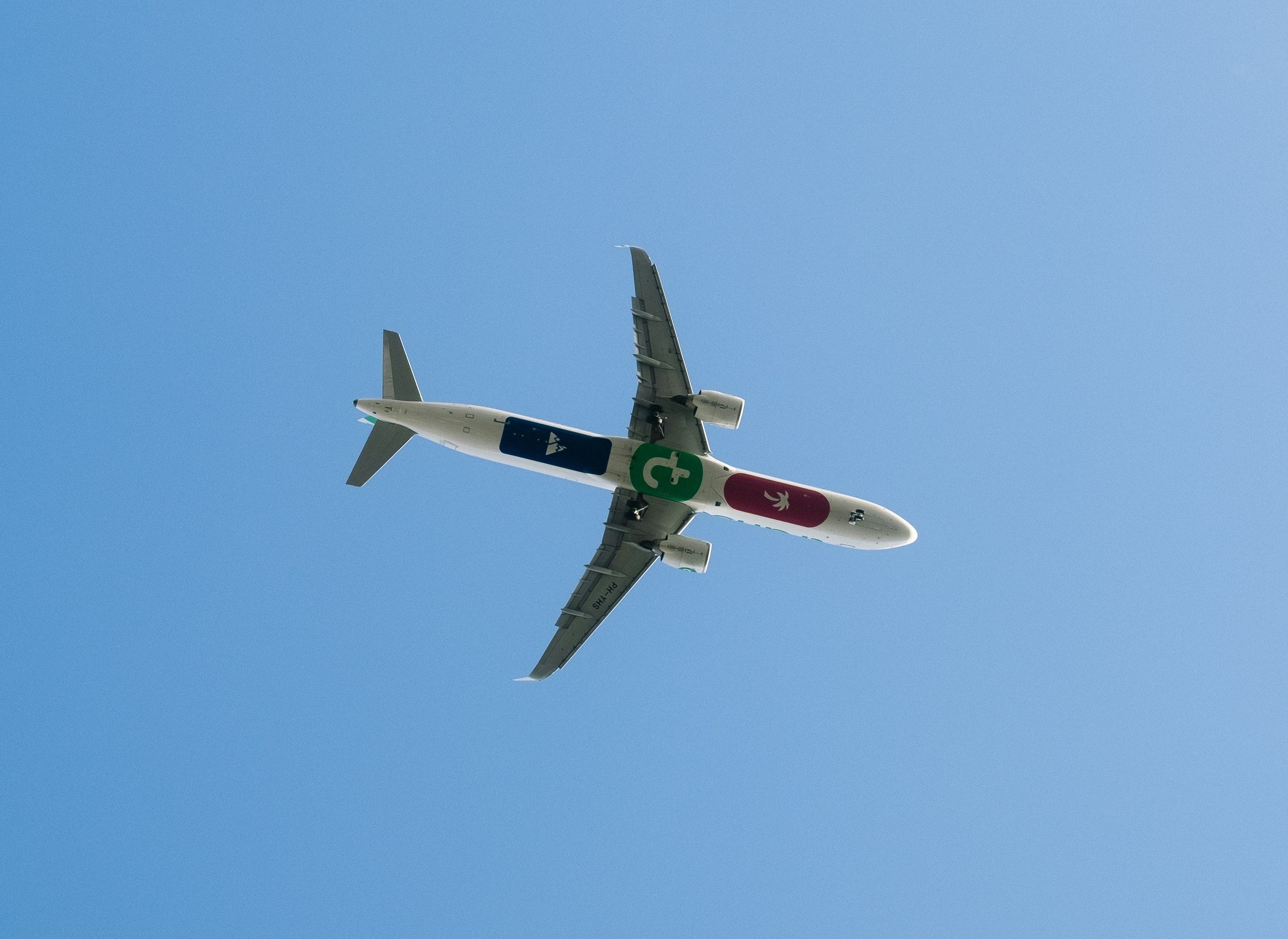 Airplane body from below