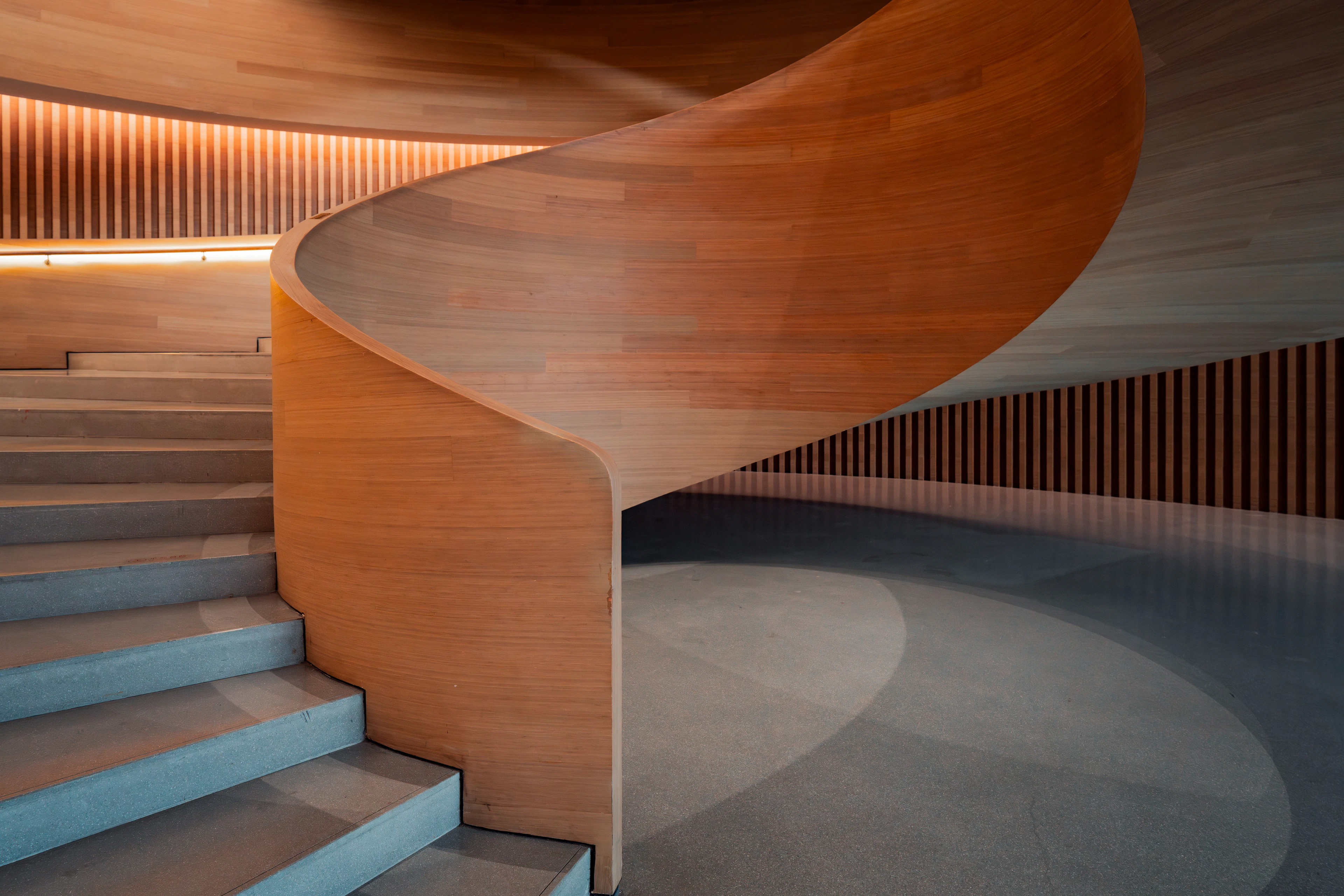 Wooden staircase