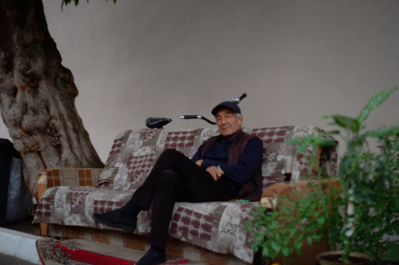 Senior resting, moving less