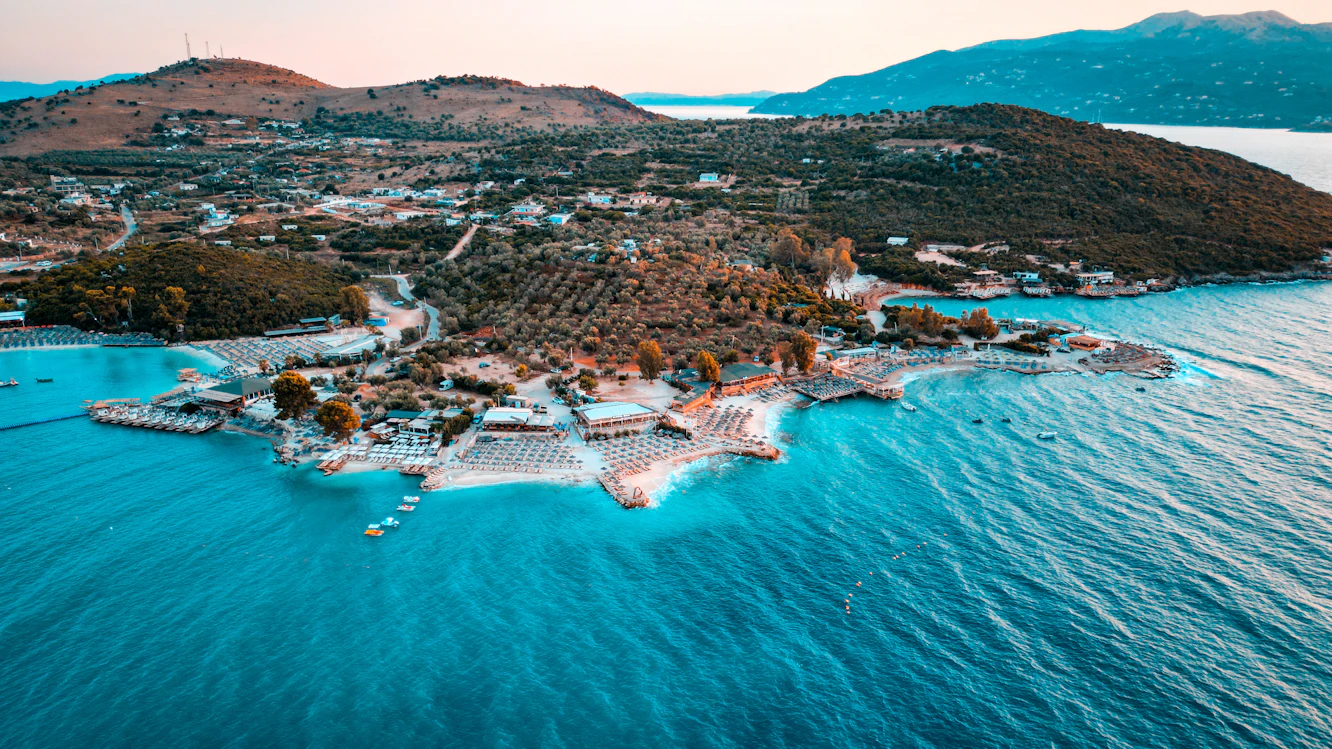 Turquoise waters of Ksamil
