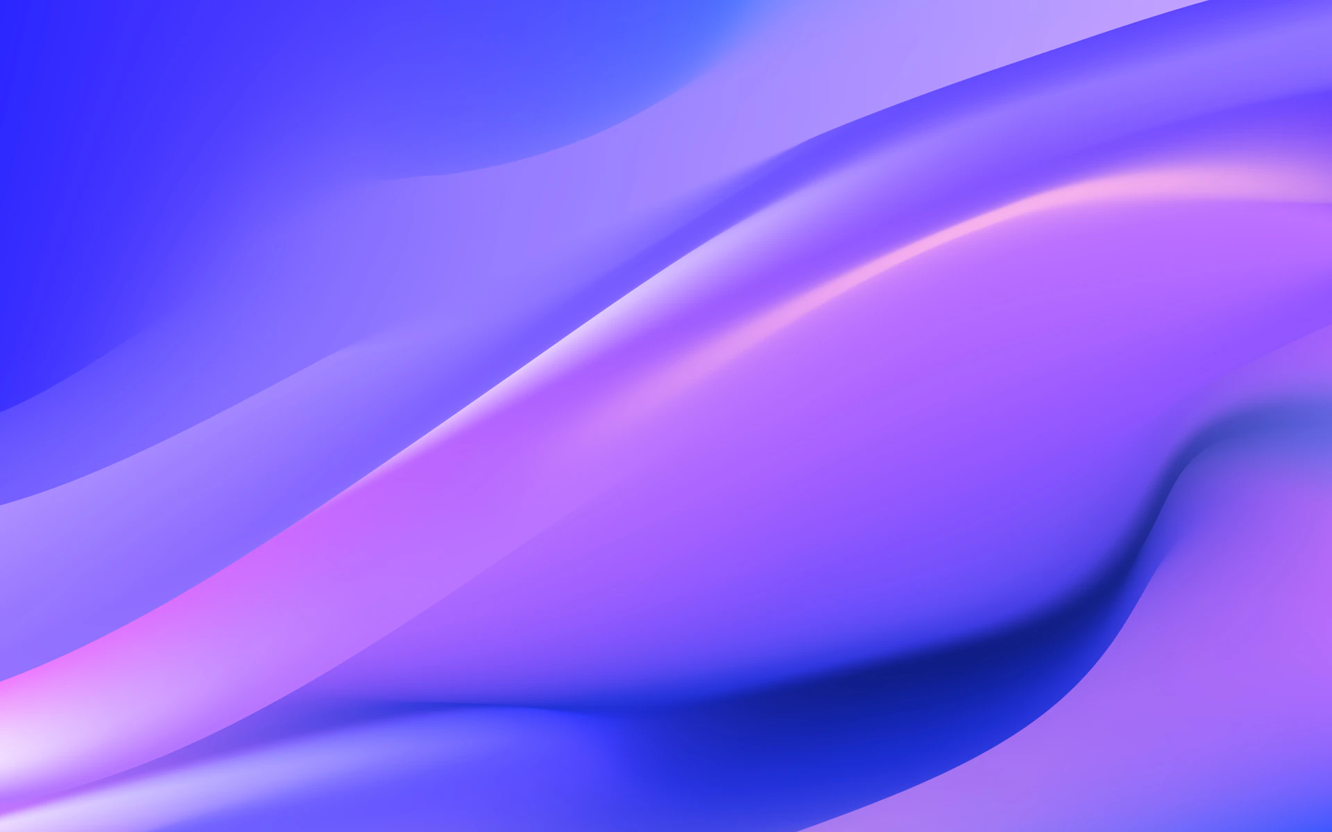 Abstract flowing waves of purple and blue