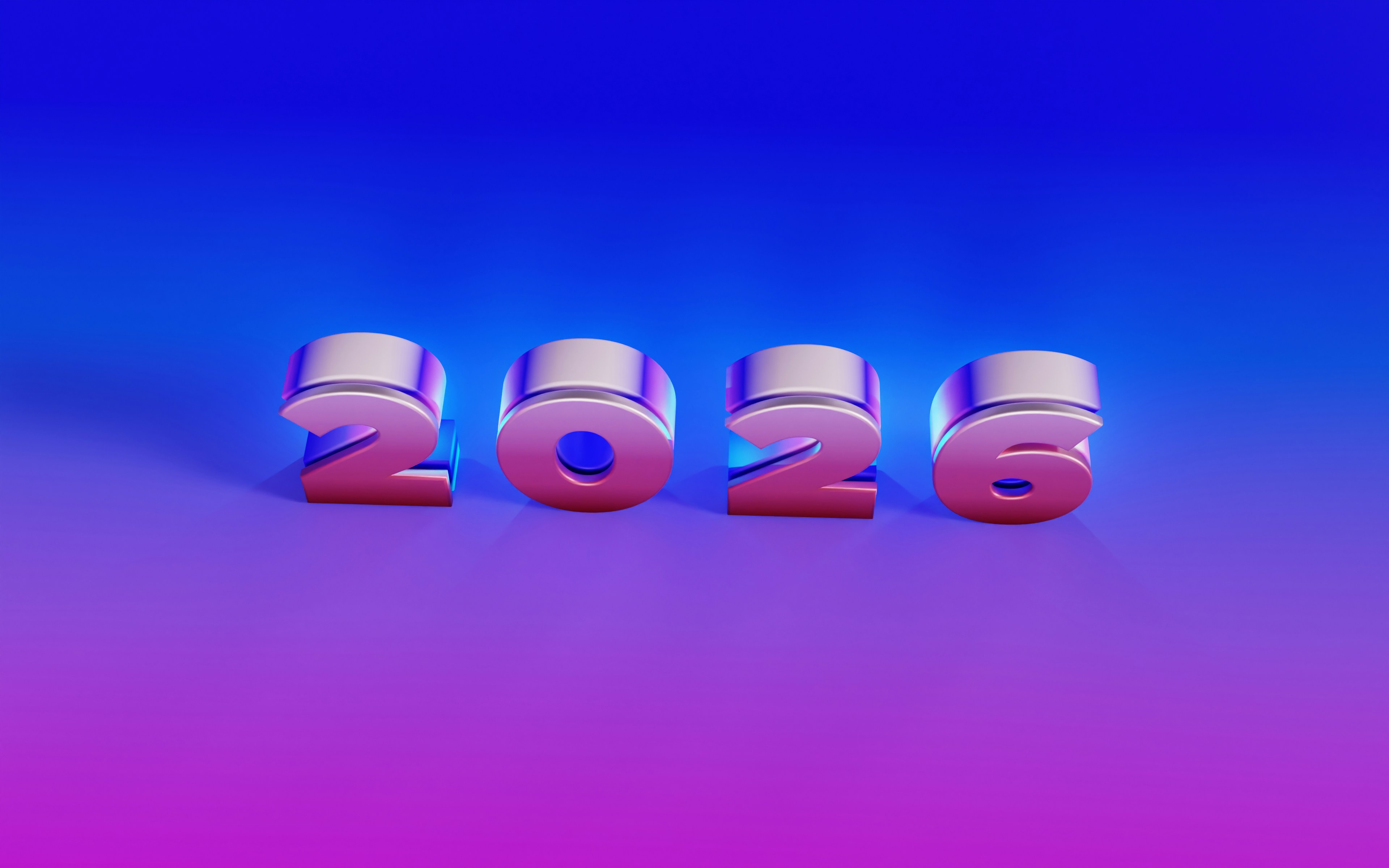 3D New Year celebration design