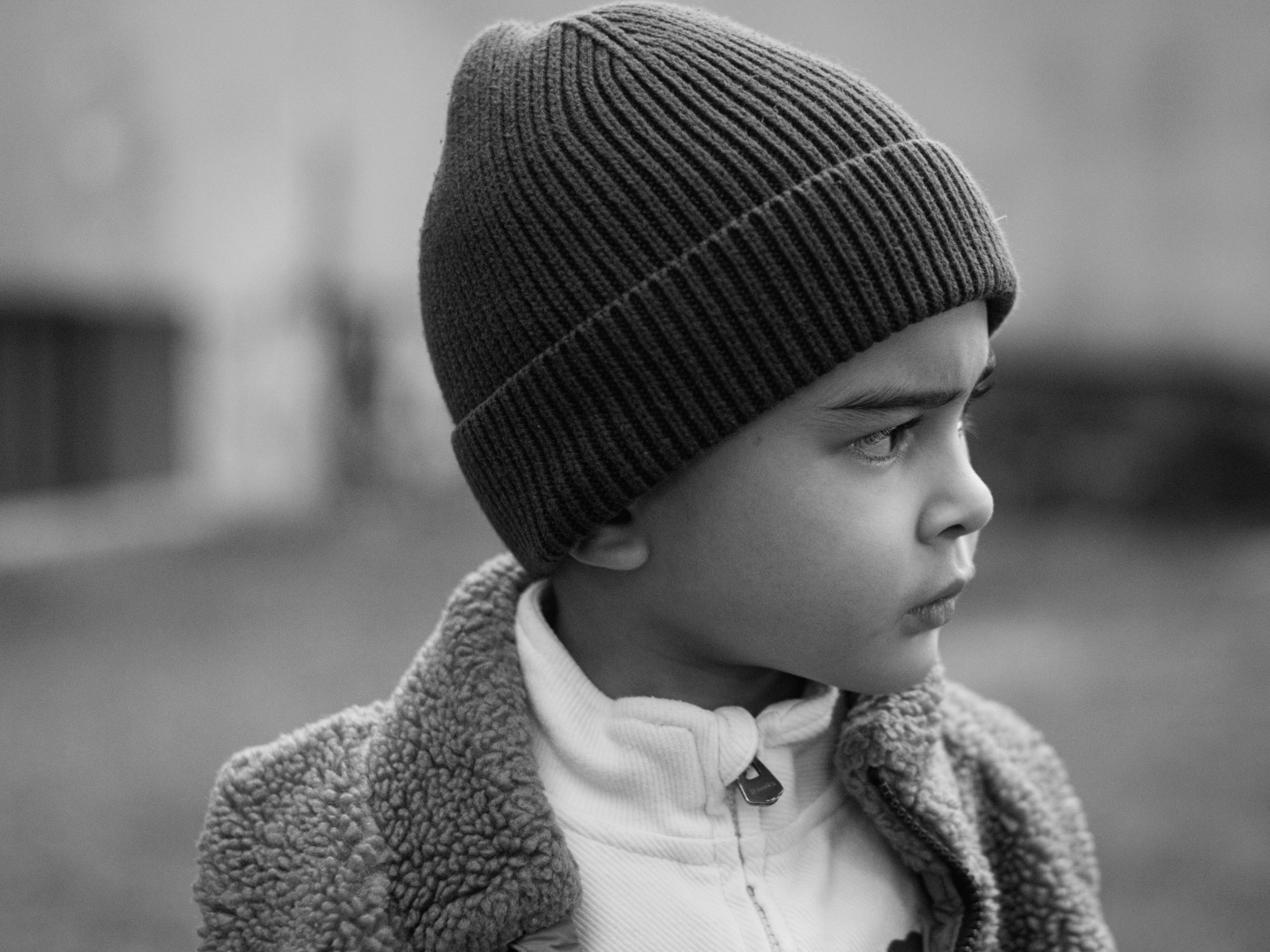 Young scout with beanie