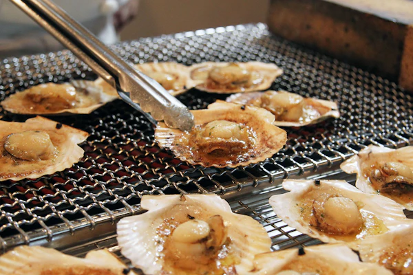 魚介の鉄板焼き（ホタテ）