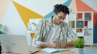 Young man developing a business