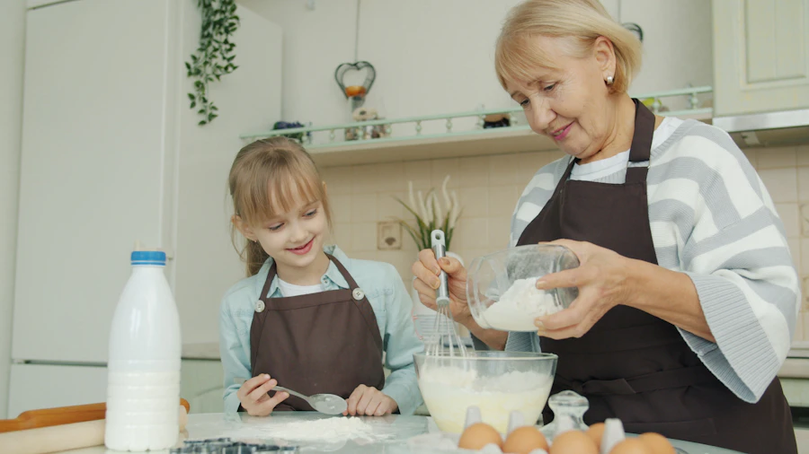 Baking with the granddaughter