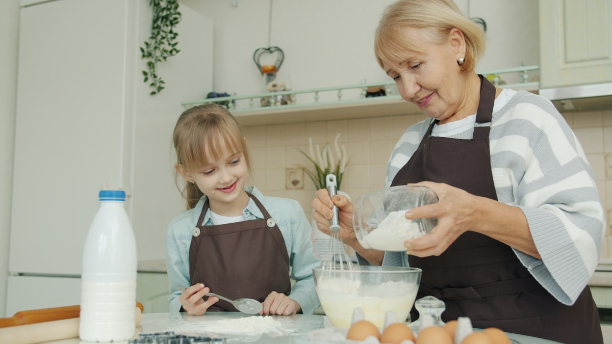 How do I learn a family cake recipe without making mistakes?