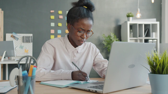 A young woman building financial discipline