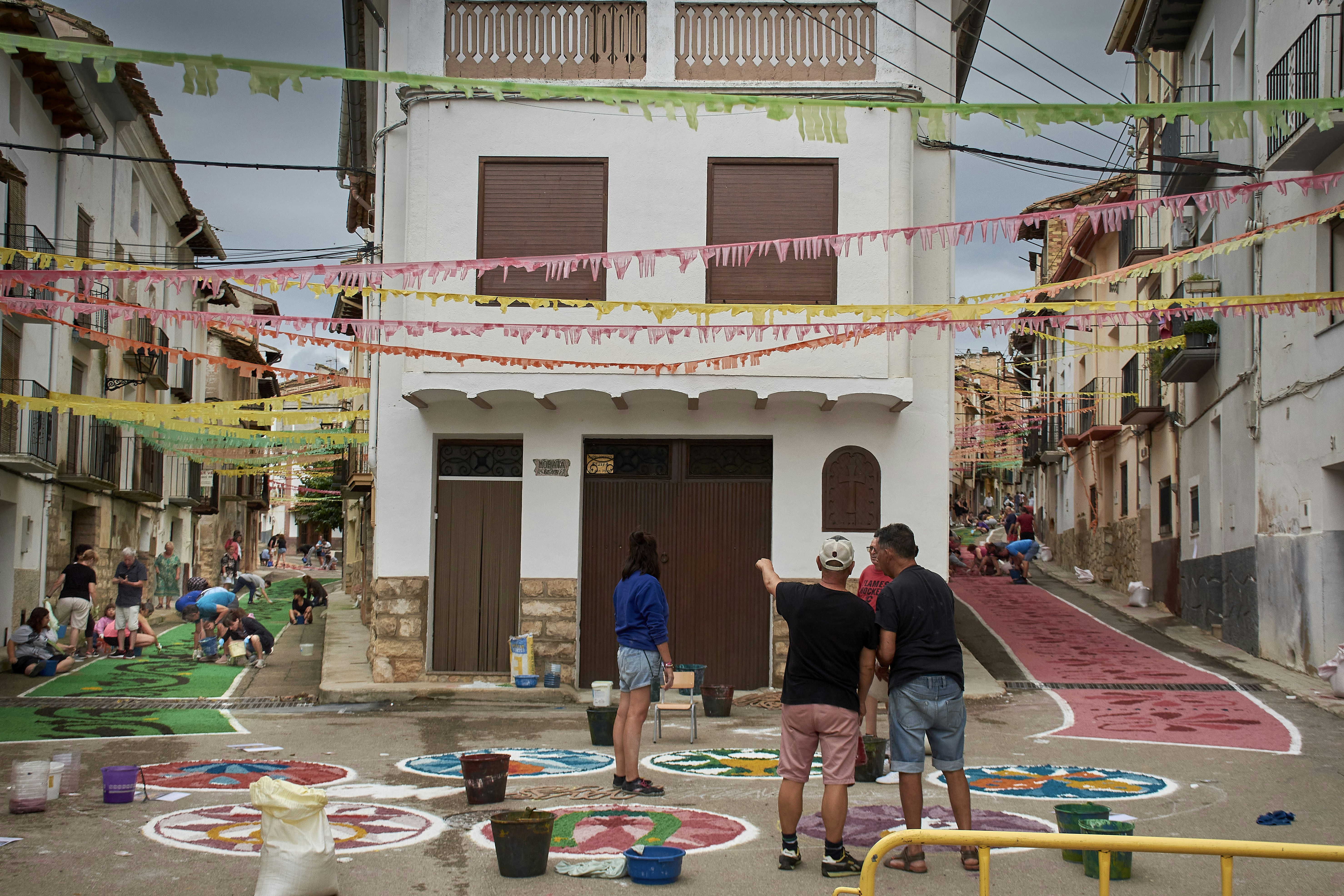 Traditional cooperative community festival decorations