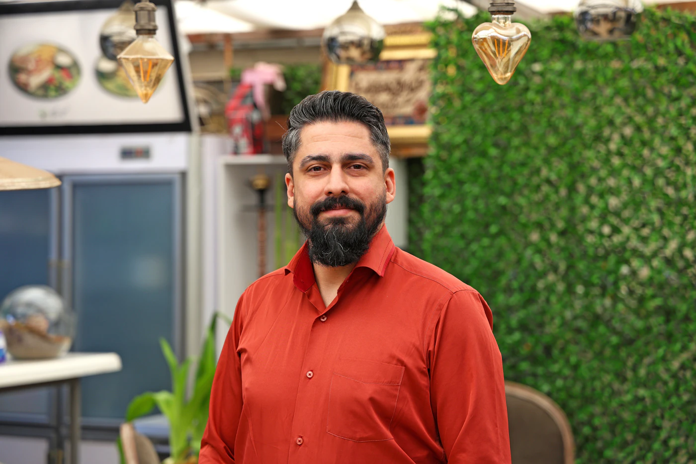 Smiling business owner indoors