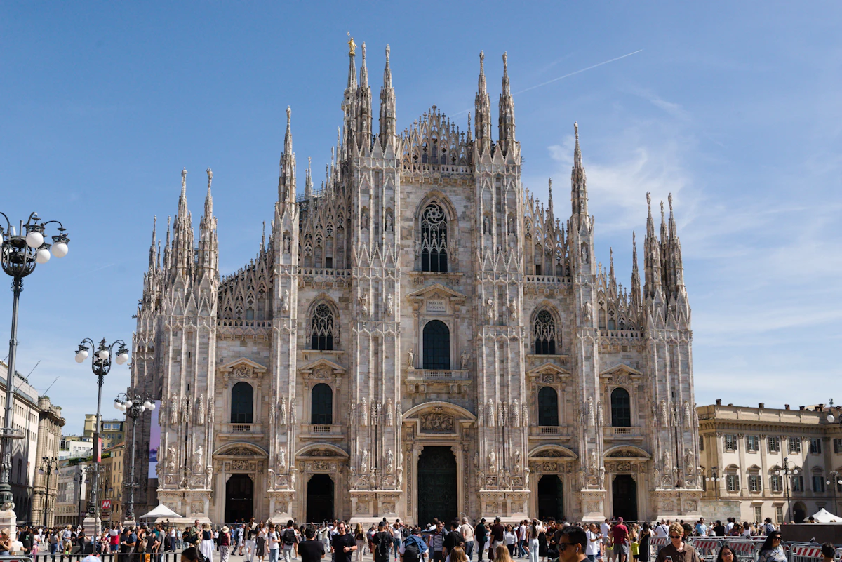 Milan on a sunny day — Linate is the city airport