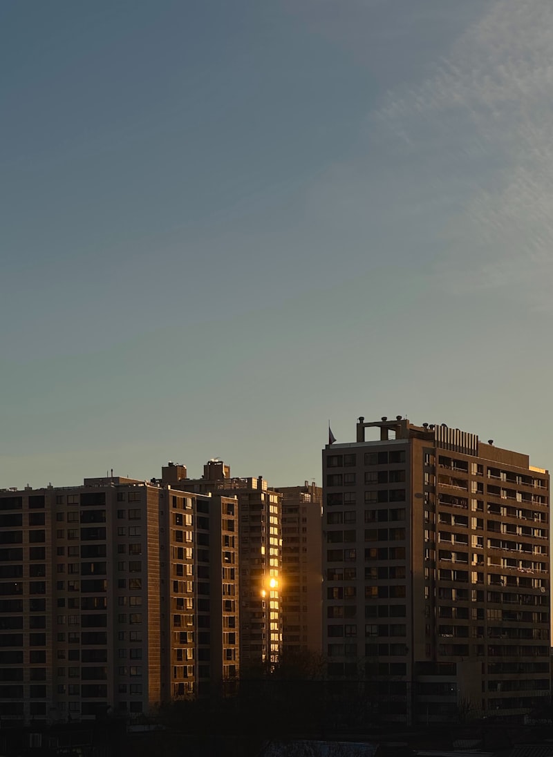 Modern apartment building