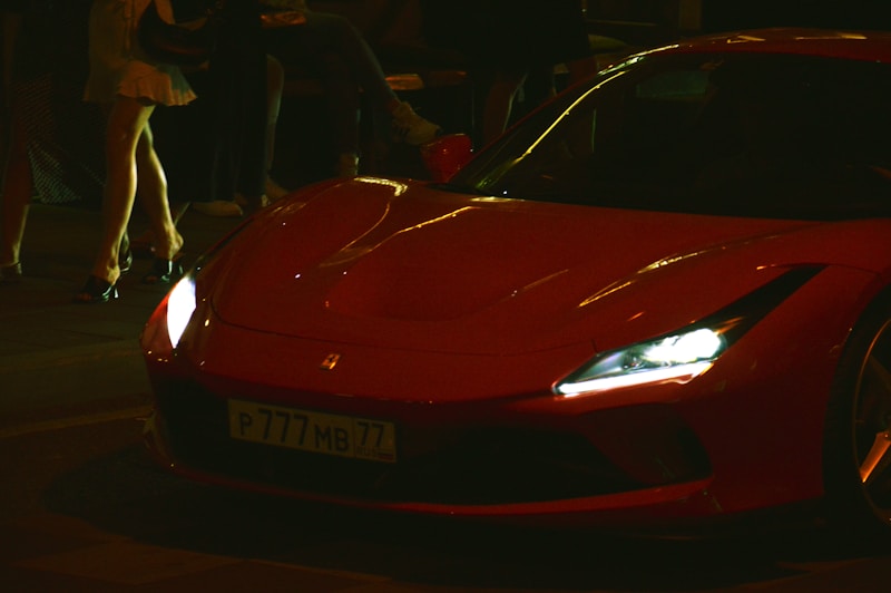 Luxury black Mercedes-Benz sports car