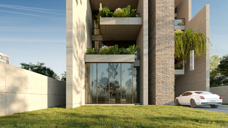 Edificio moderno de arquitectura contemporánea