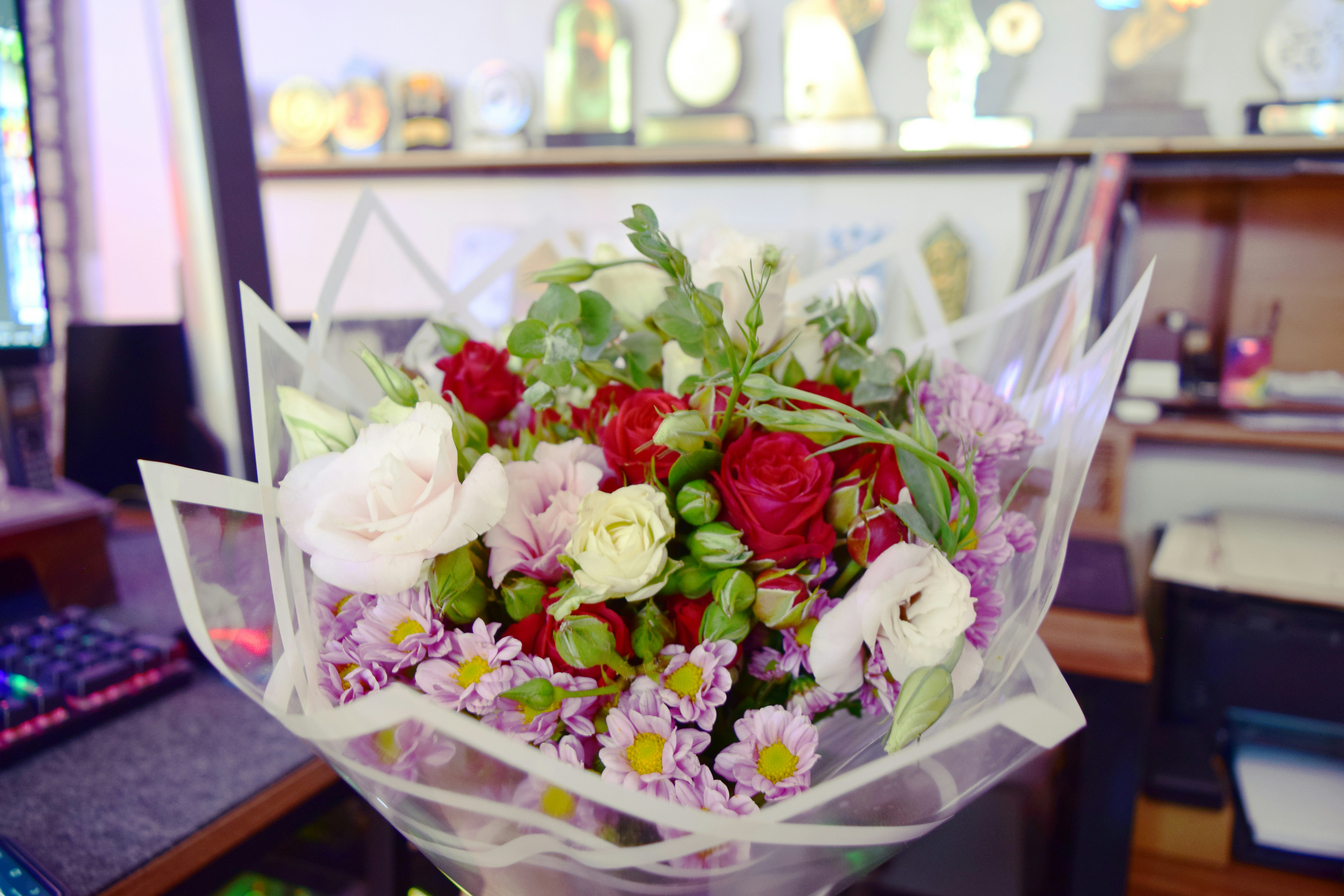 Colorful bouquet of fresh flowers