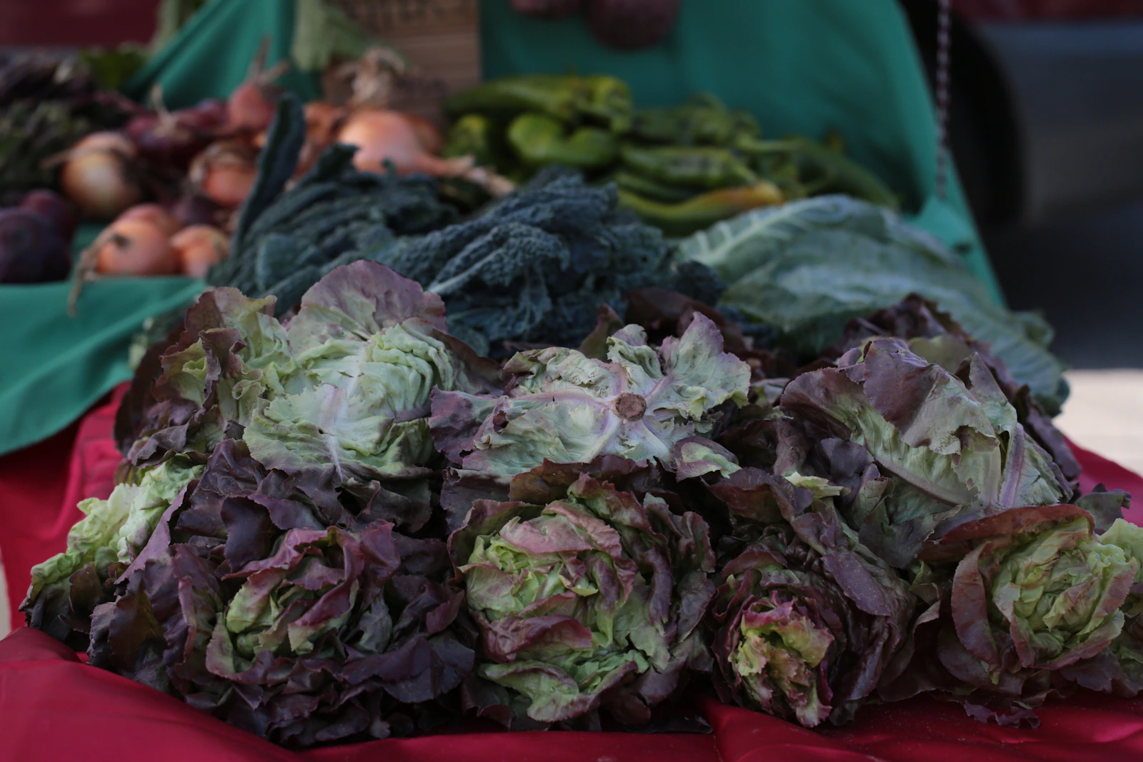 Illustrative produce market stock photograph; not a featured business