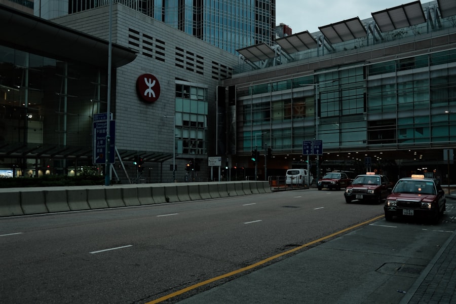 Commuters in a Hong Kong MTR station