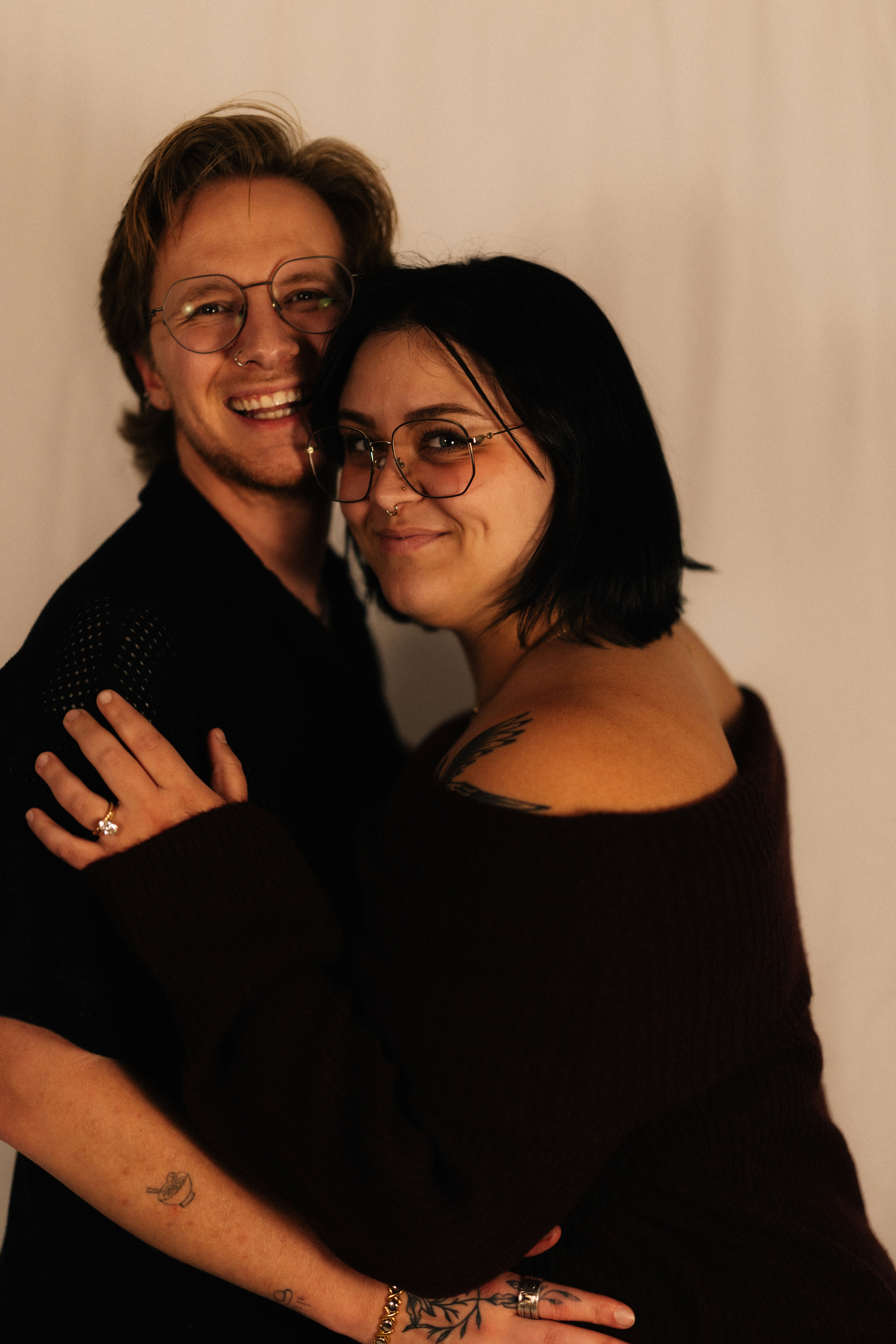 Happy couple embracing