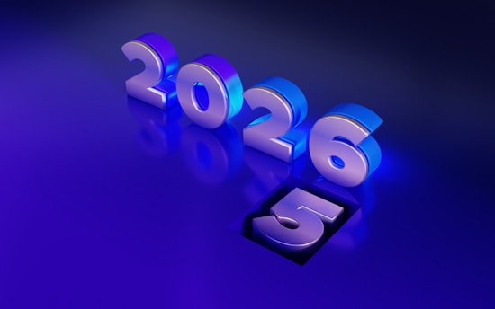 The numbers 2026 and 5 on a blue background