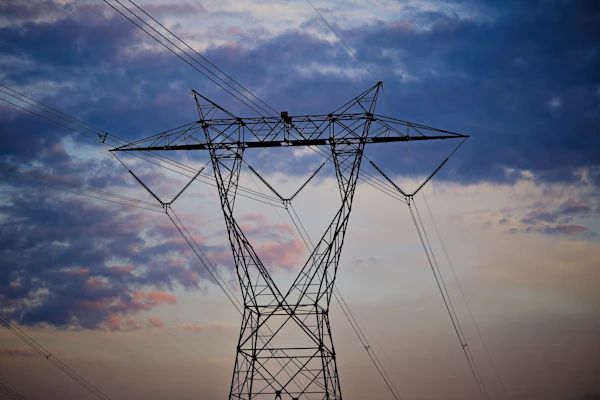 High voltage electricity pylons for utilities and grid operators