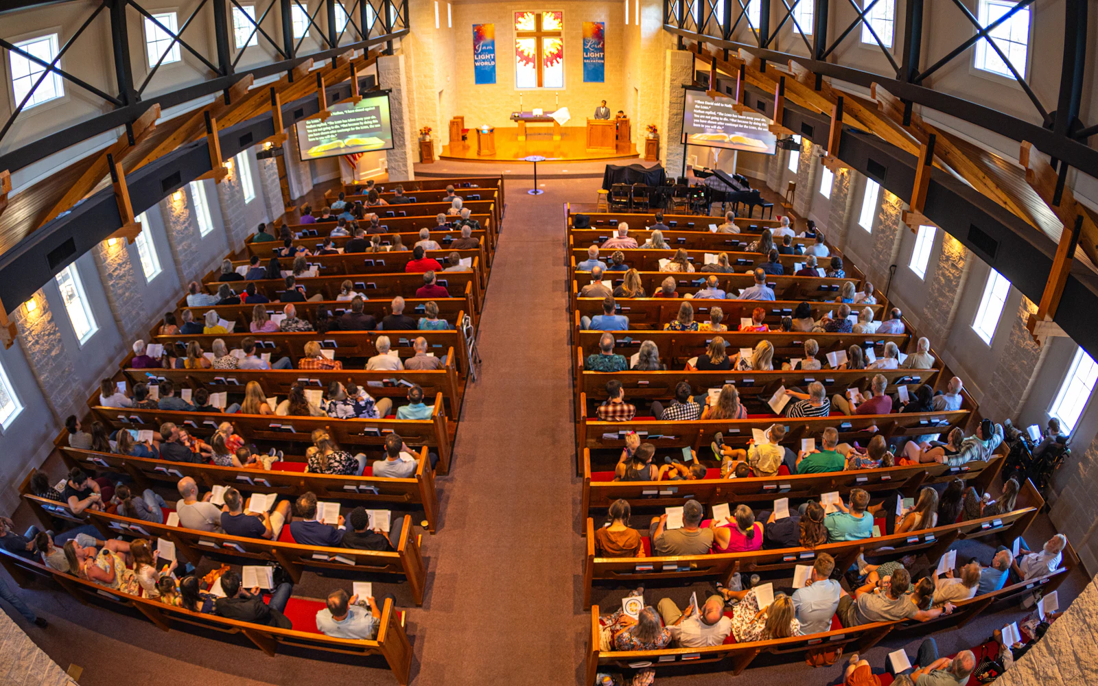 Our congregation gathered for worship