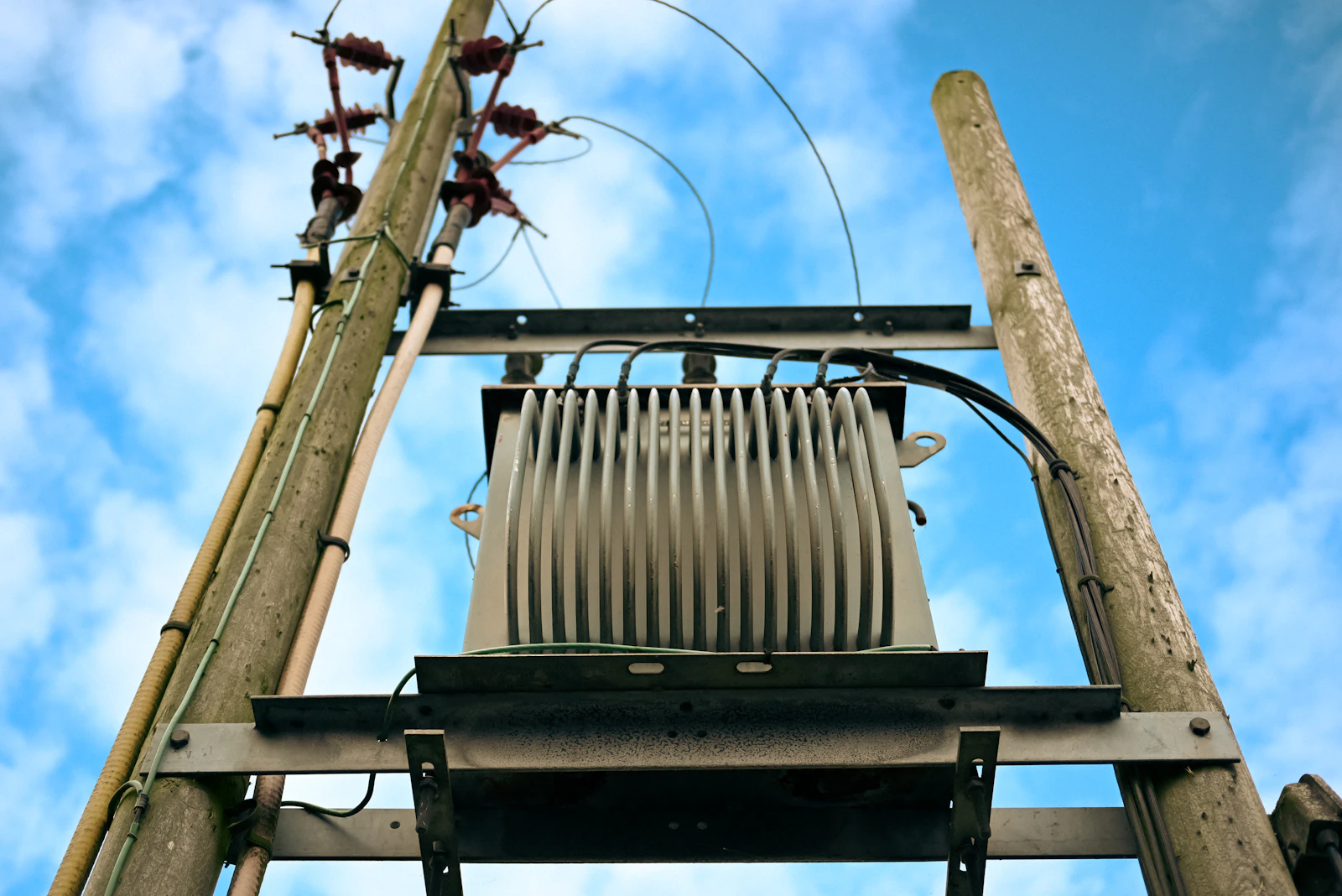 Electrical transformer supporting industrial power delivery.