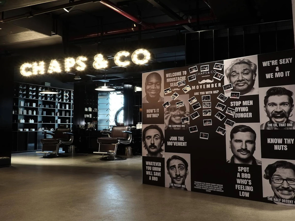 Dinding galeri poster vintage khas barbershop
