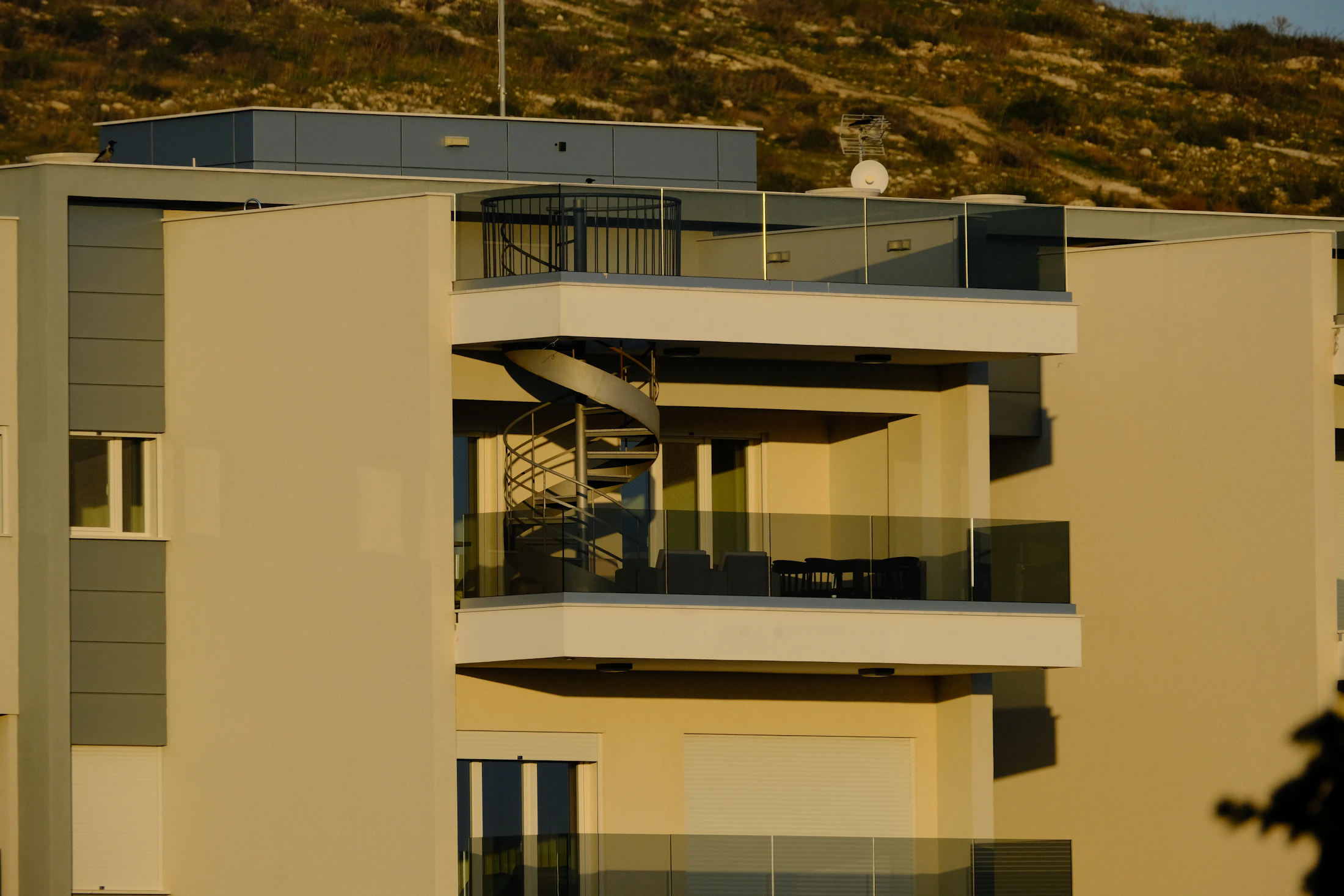 Mid-rise residential apartment building