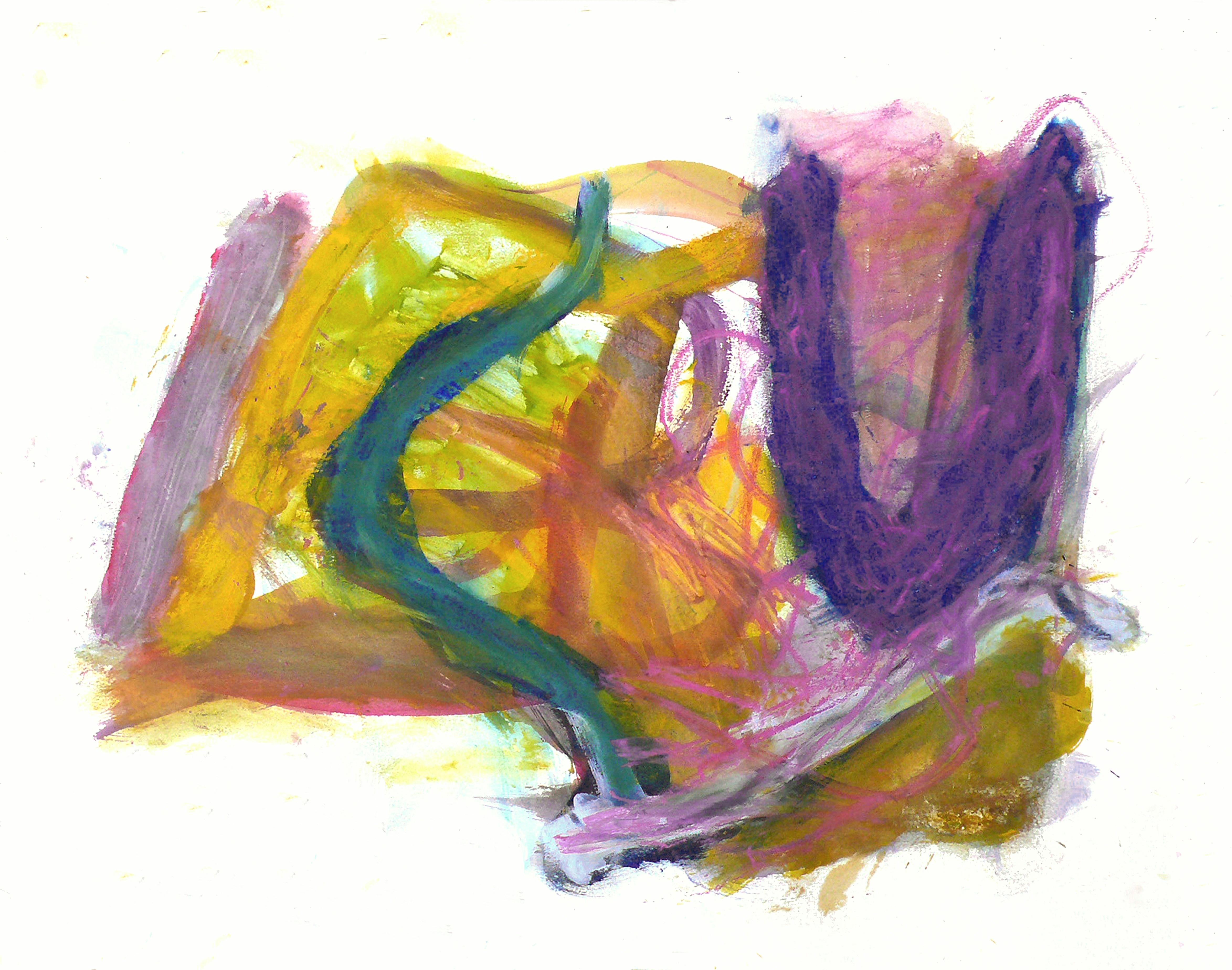 'Beauty \u0026 Truth 5.' - a gouache painting on paper, painted in 2007 by me, Dutch artist Fons Heijnsbroek - watercolor art created in sturdy brush strokes. Abstract art in free images \u0026 high resolution.