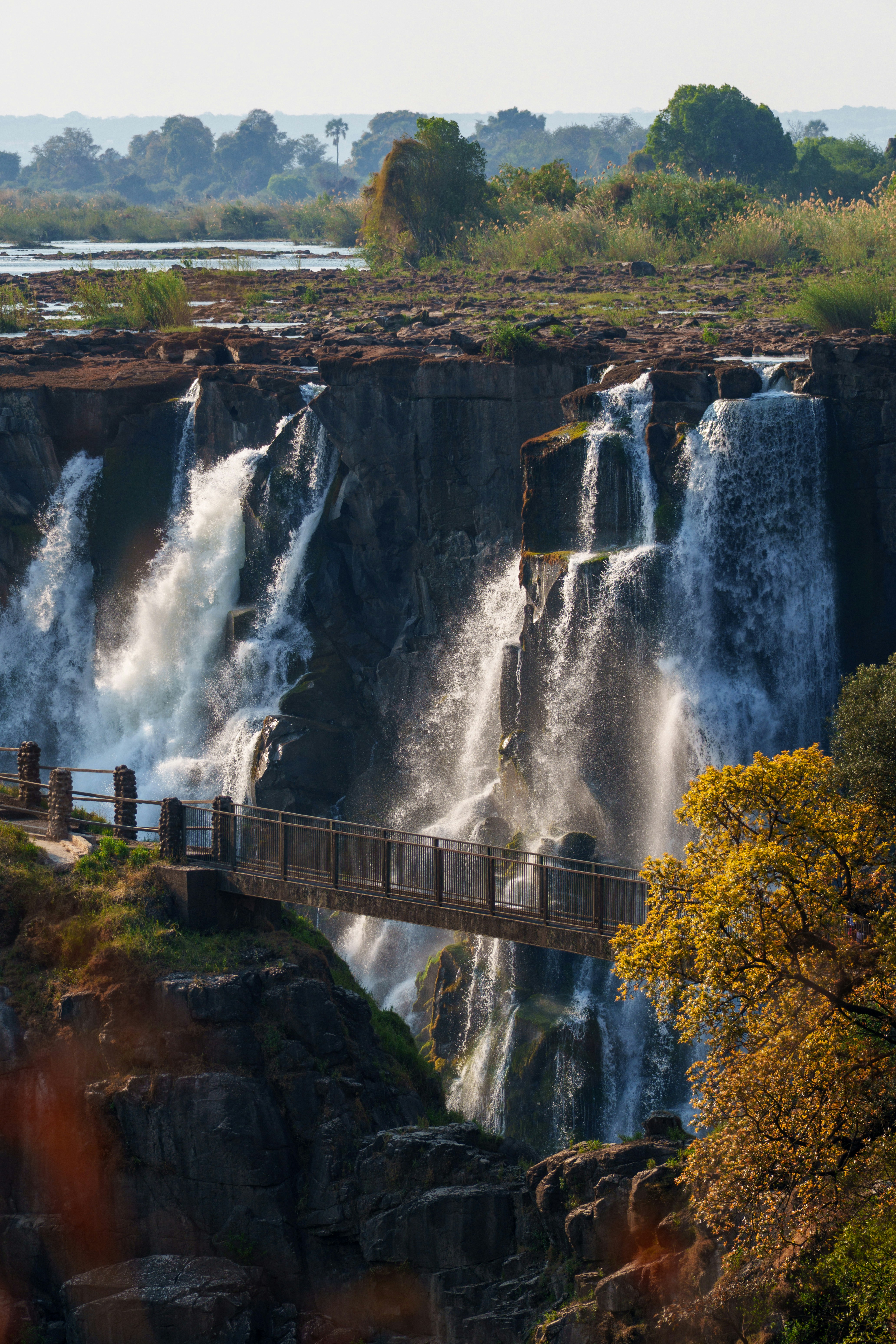 Victoria falls waterfall.