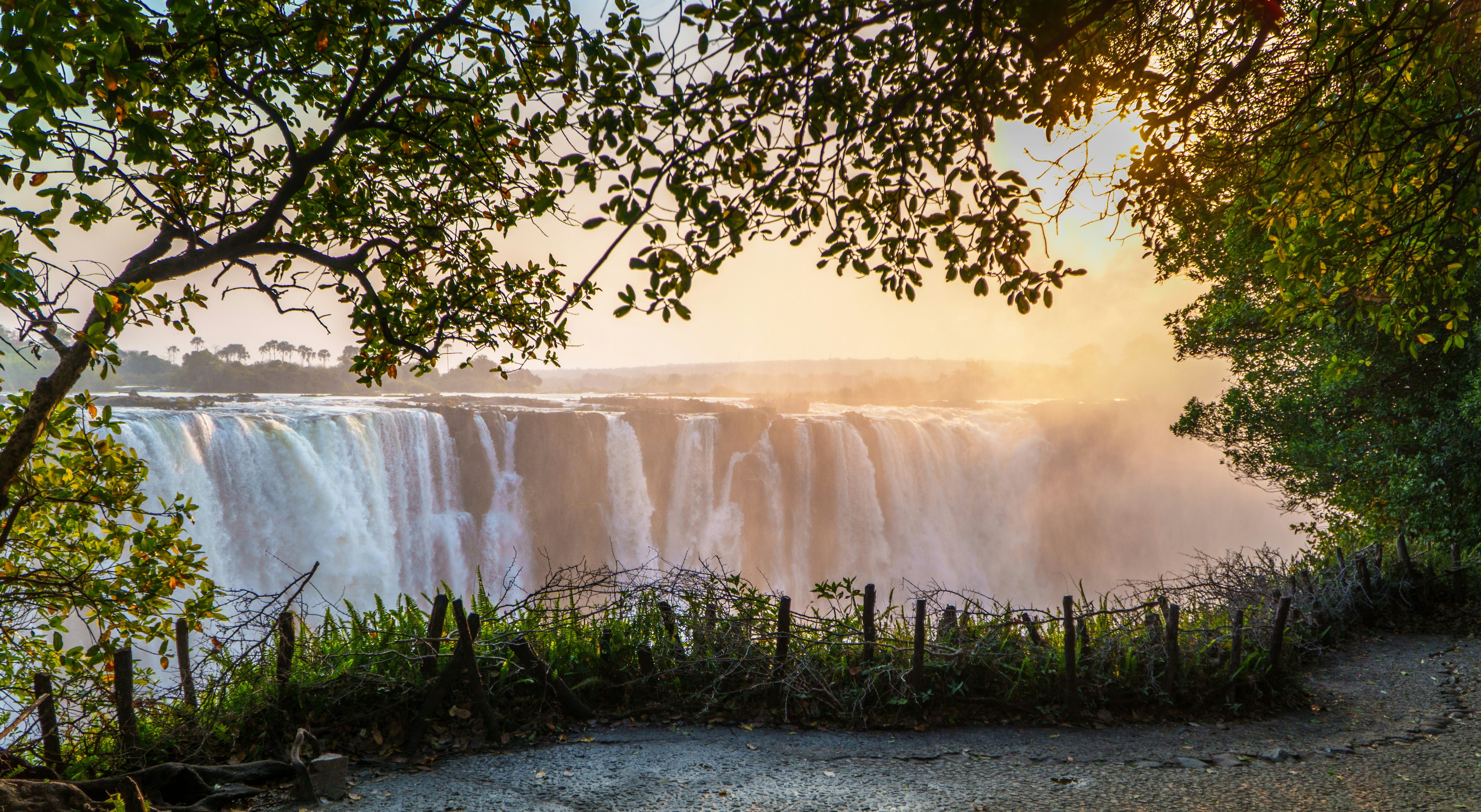 Victoria falls waterfall.
