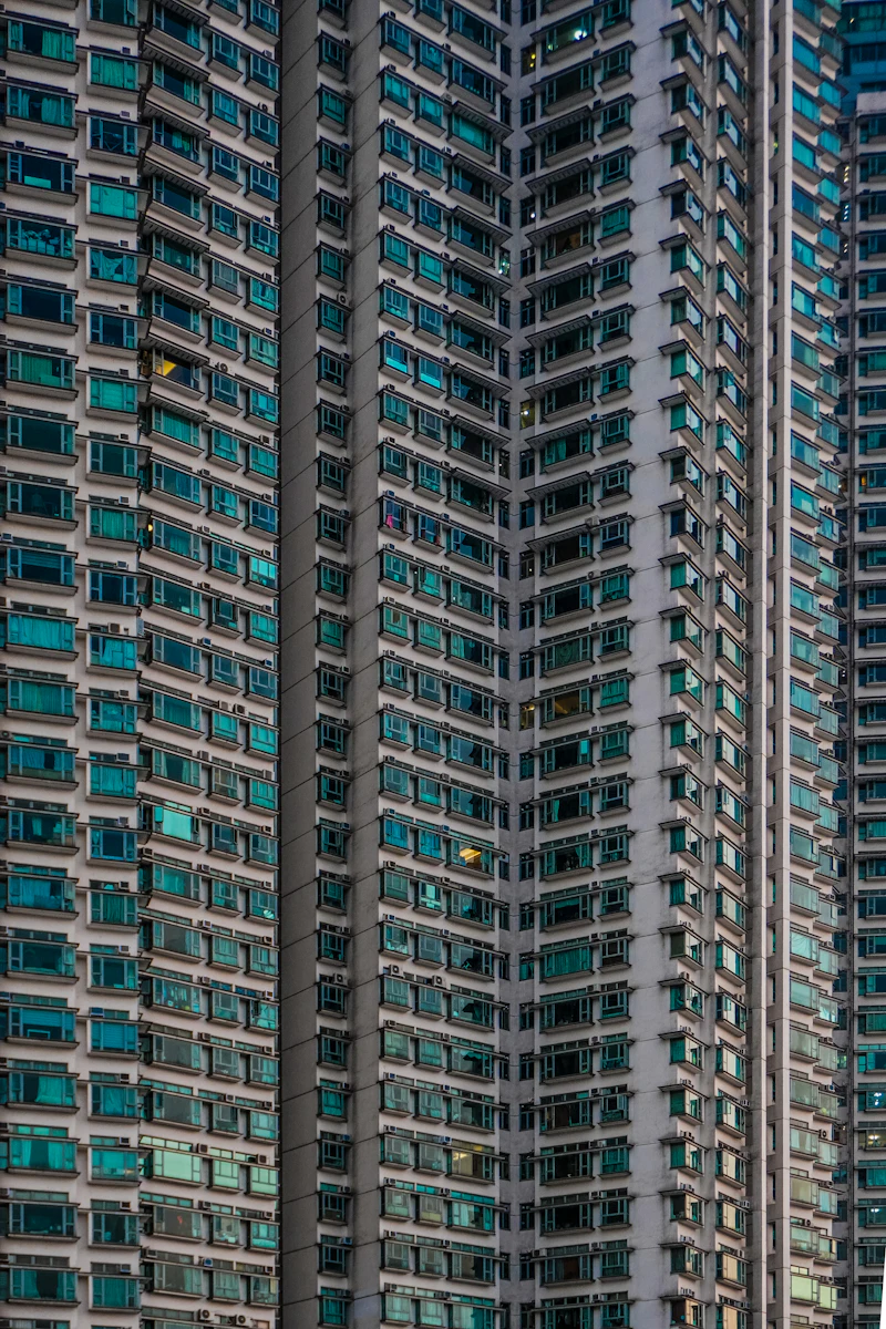 Luxury apartment buildings — real estate campaign
