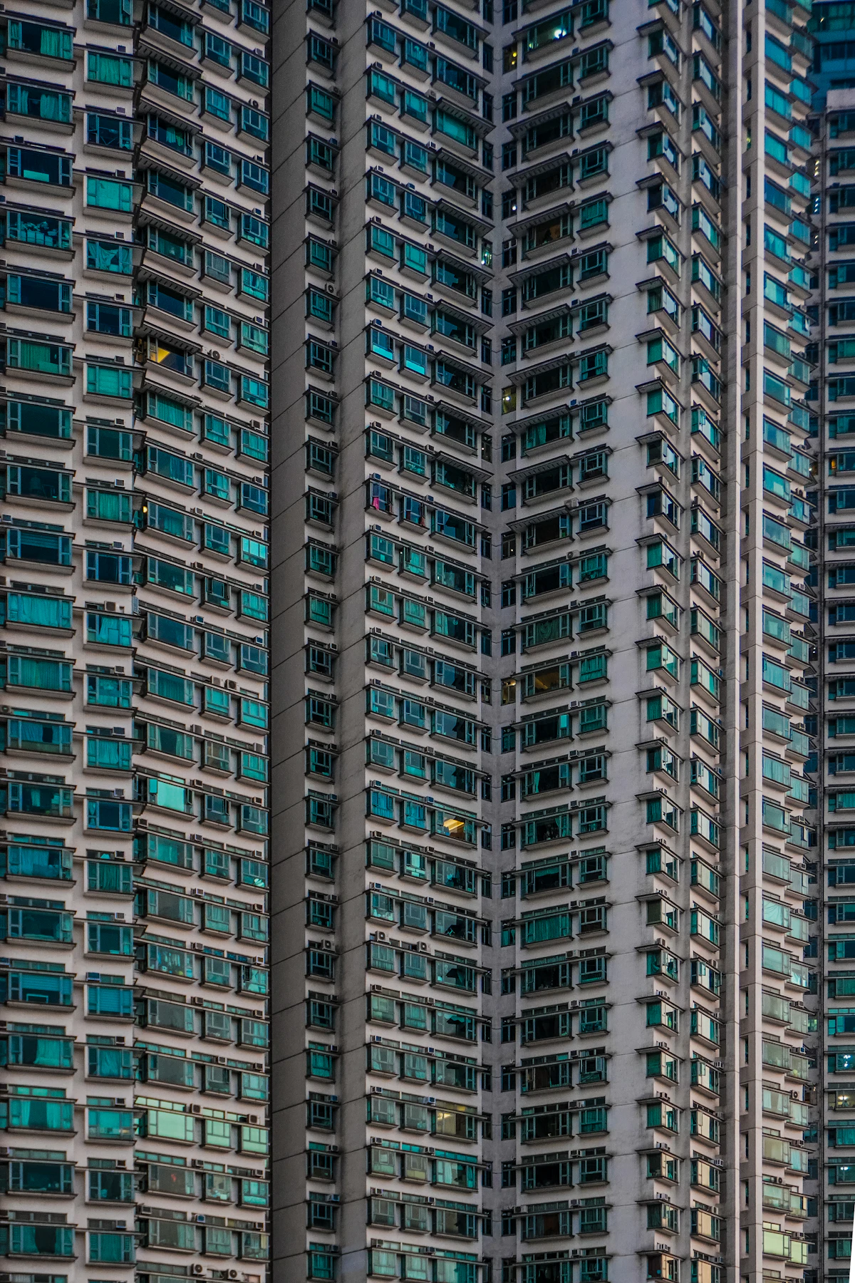 Modern apartment buildings exterior