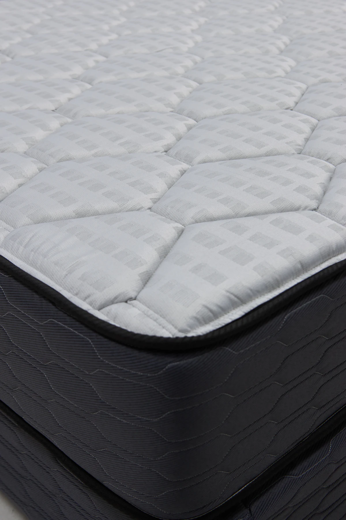 Quilted mattress close-up