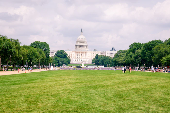 The U.S. Capitol building and National Mall, Washington, D.C.