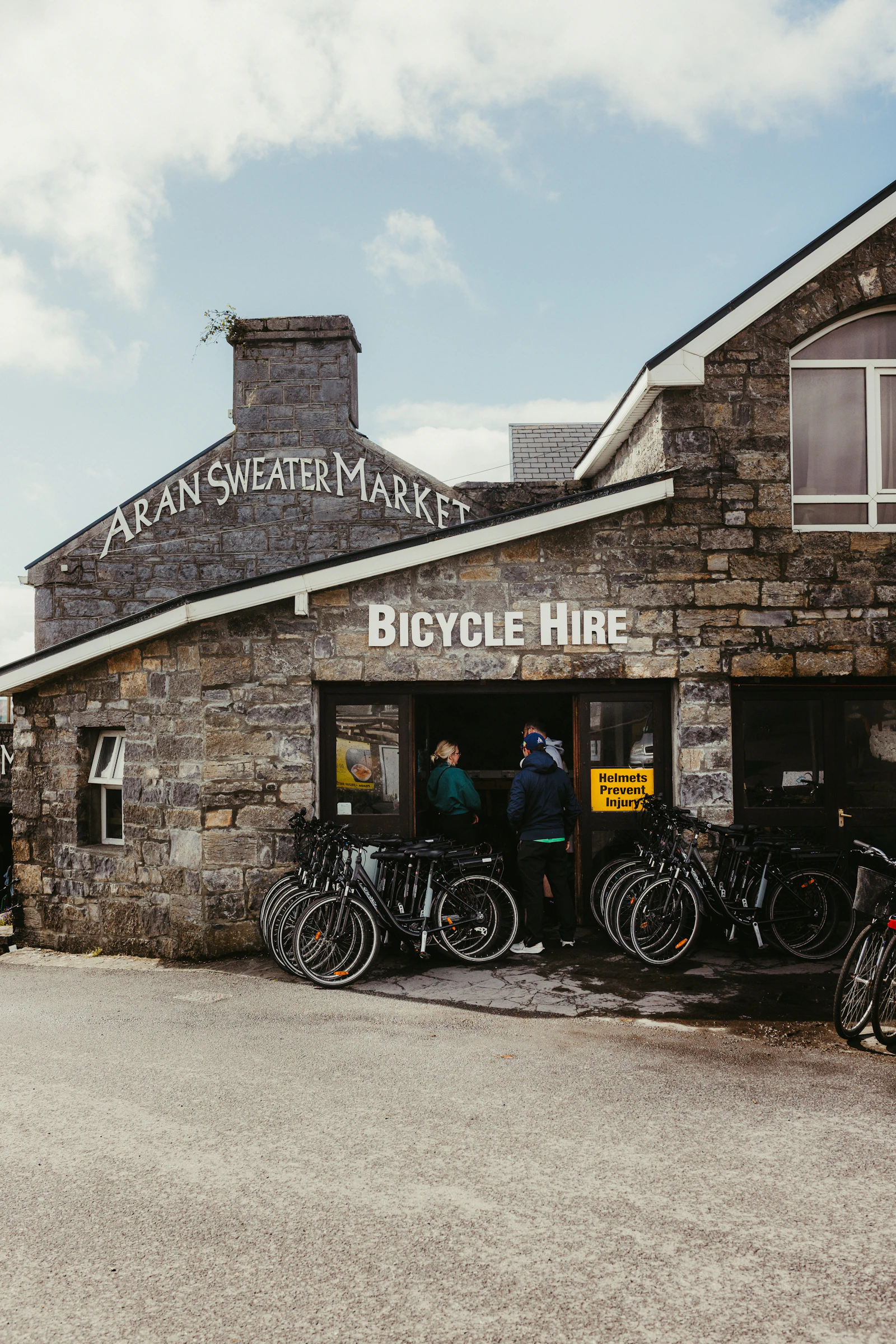 Stone-fronted Aran Sweater Market shop in Ireland – GPSR guide for Irish retailers