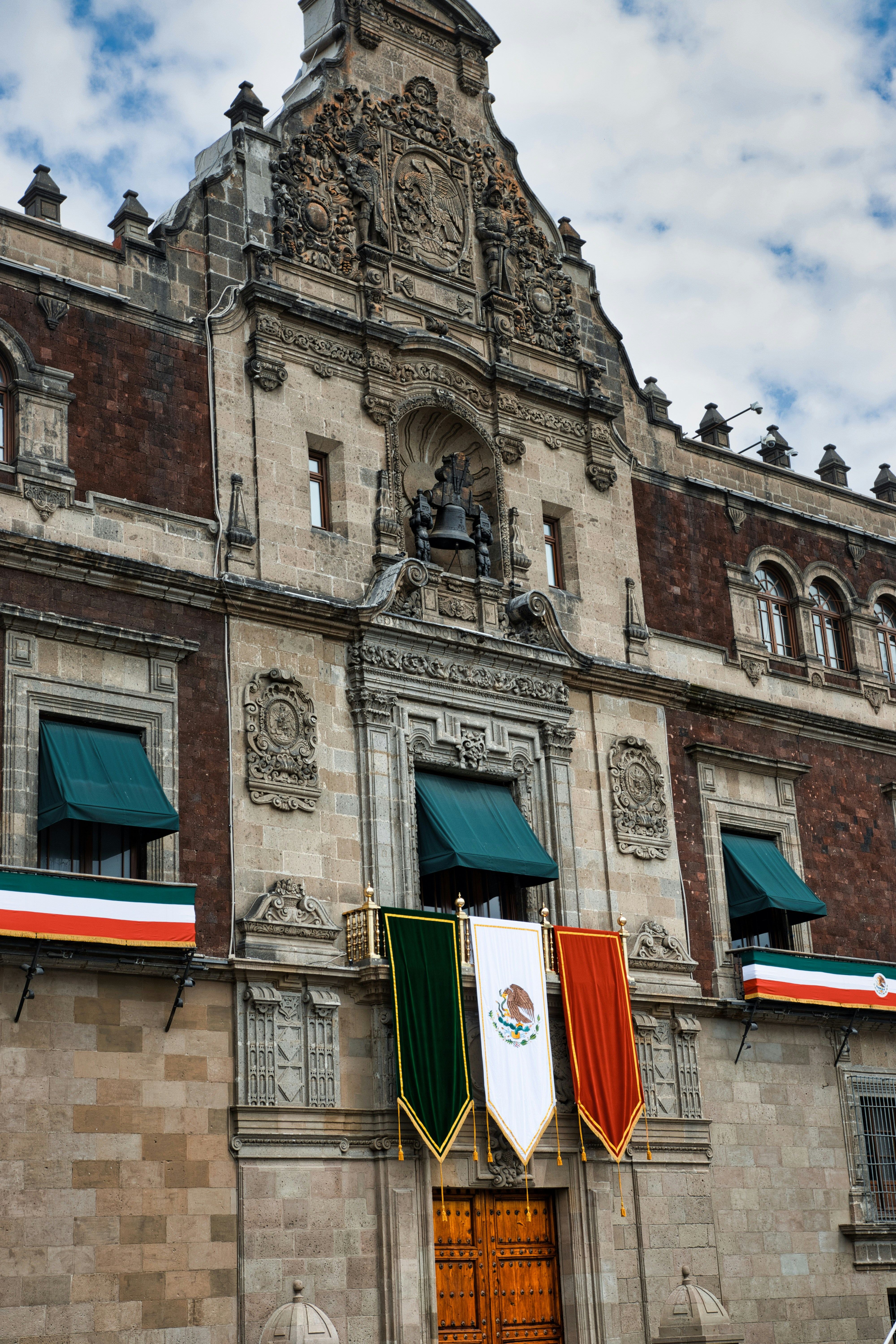 Mexican government building facade