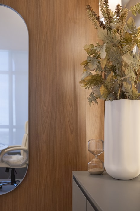 Warm, calming office details suggesting a welcoming therapeutic environment