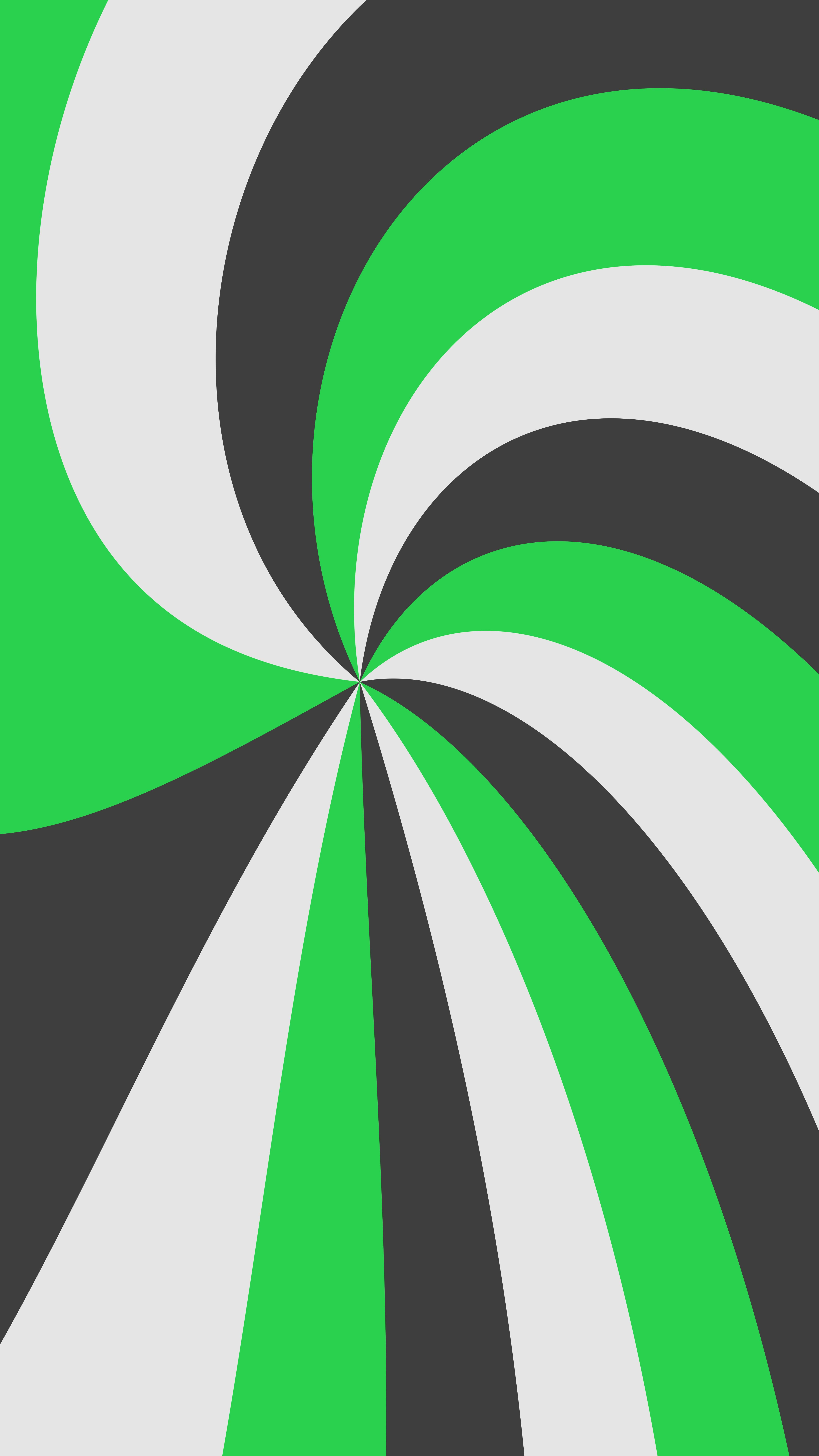 Green, black, and white spiral pattern
