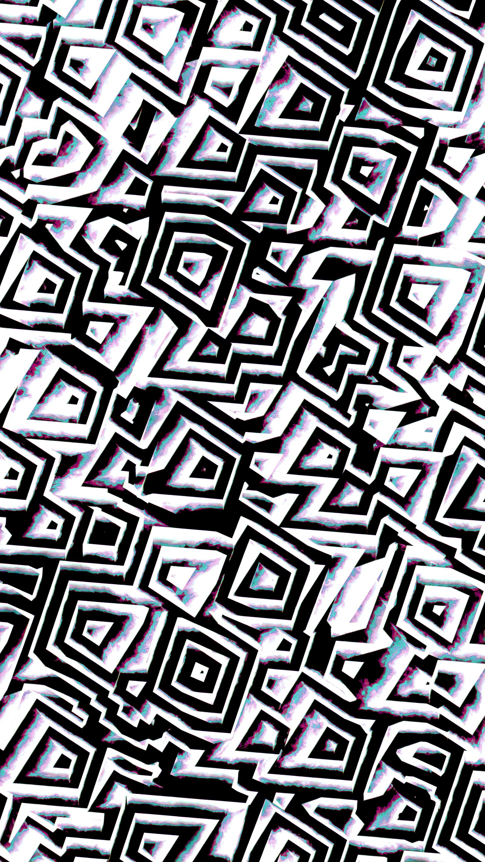 Abstract black and white geometric pattern