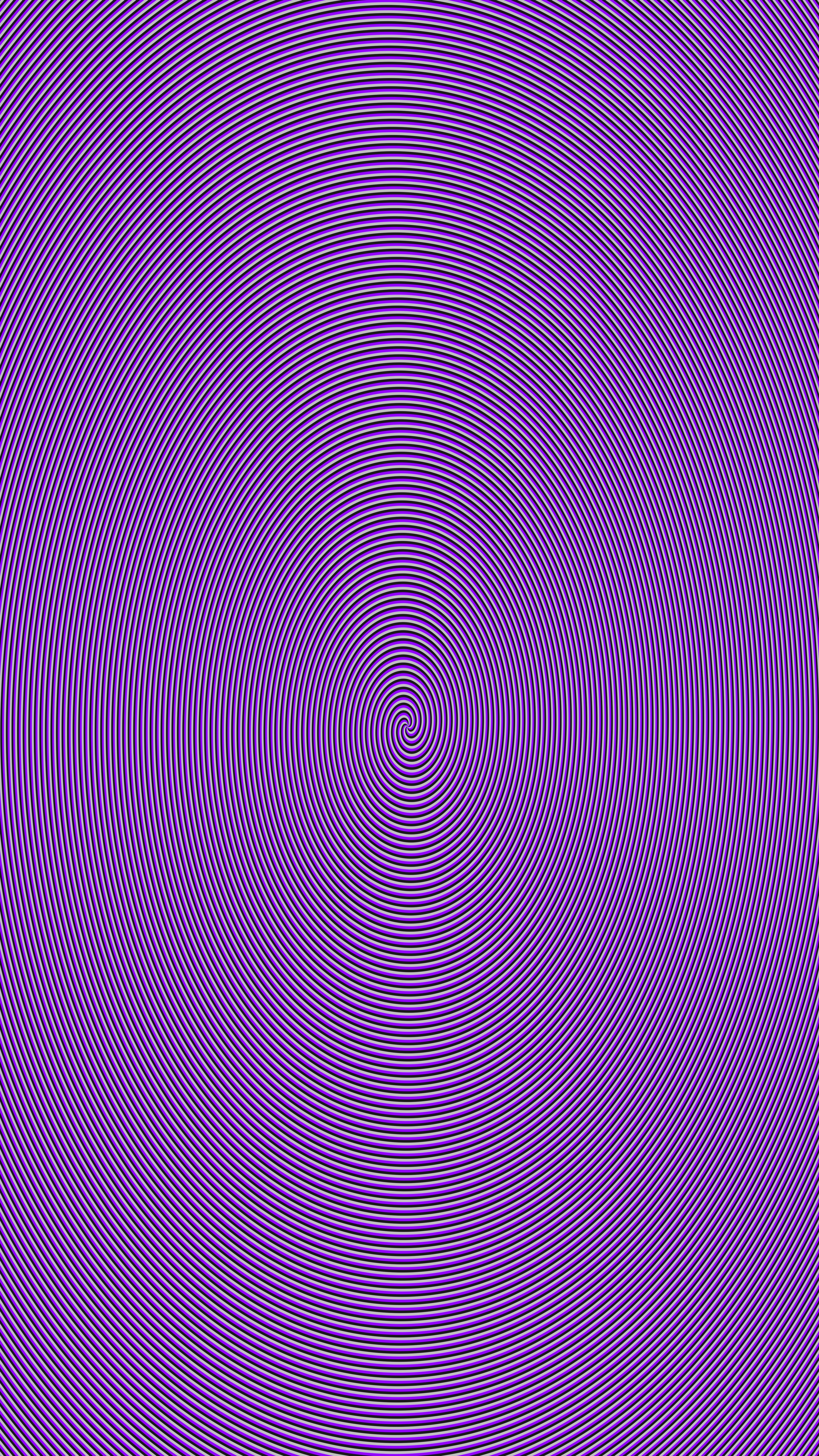 Concentric purple circles on a lighter purple background