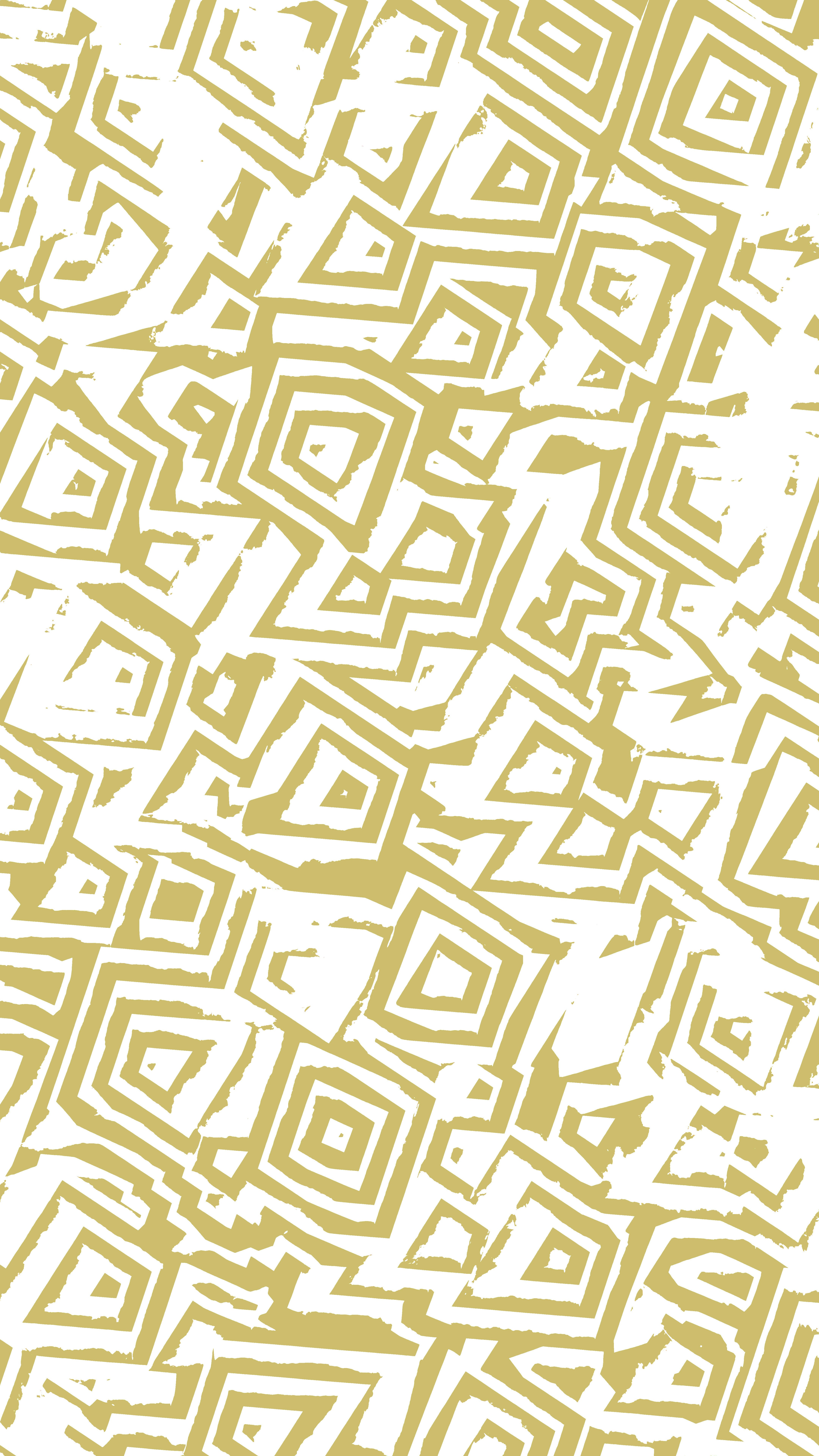 ゴールドとホワイトの抽象的な幾何学模様。