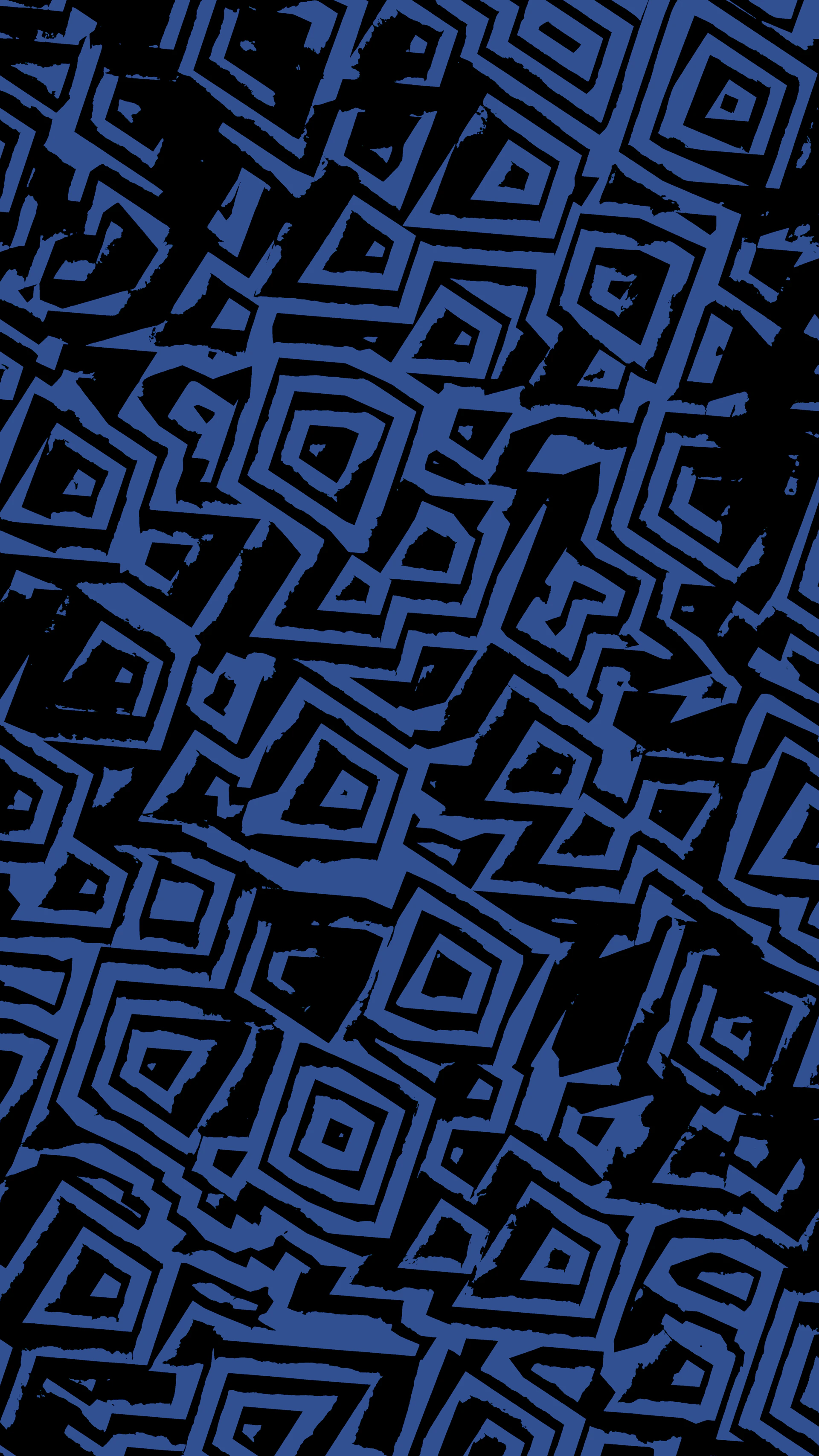 Abstract blue and black geometric pattern