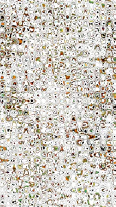 Abstract pattern with organic shapes and earthy tones