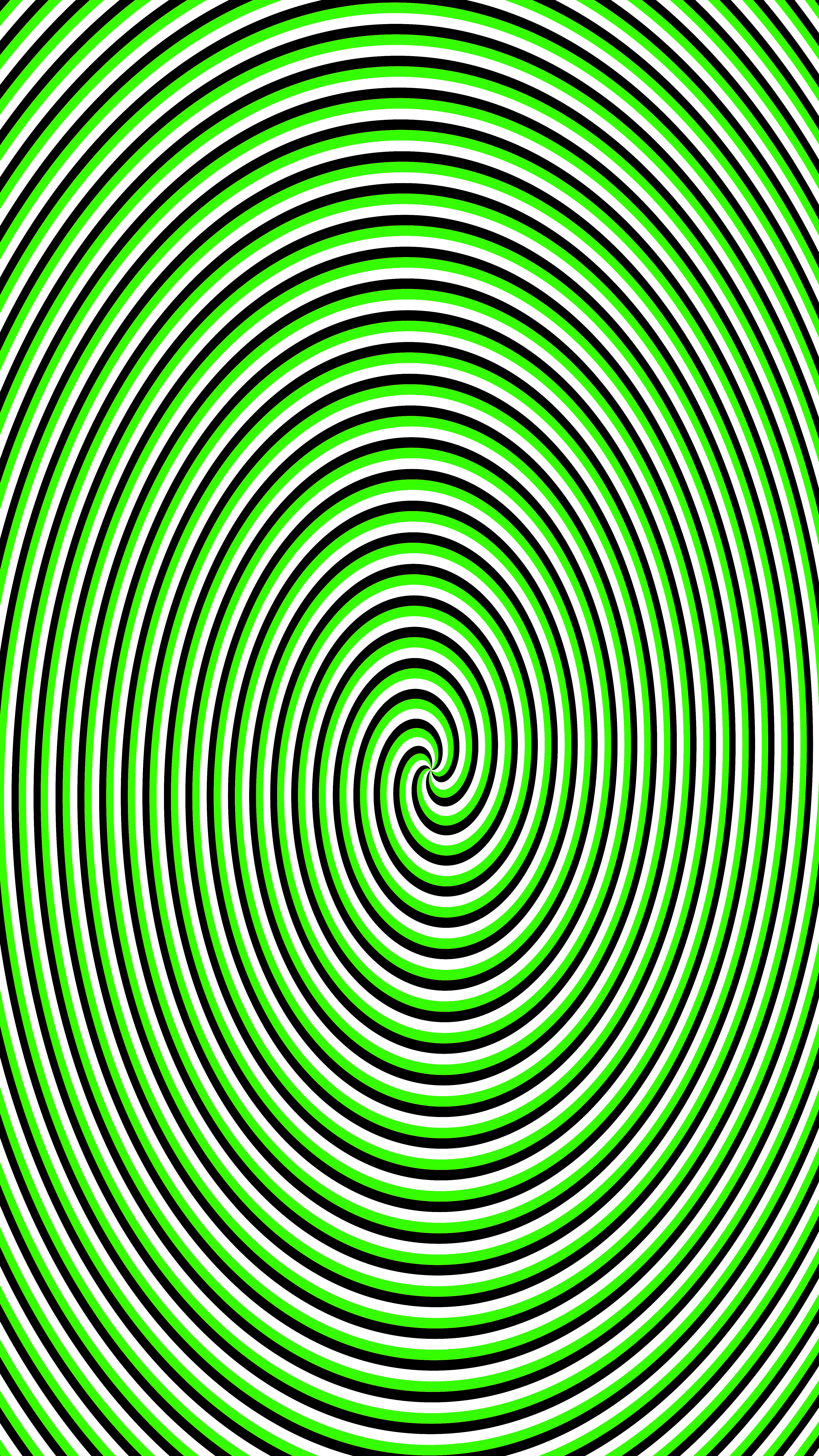 Green and black spiral pattern with white outlines