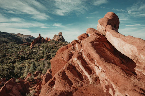 Garden of the Gods red rock formations near Colorado Springs Colorado