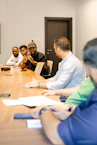 Diverse group of people in a business meeting