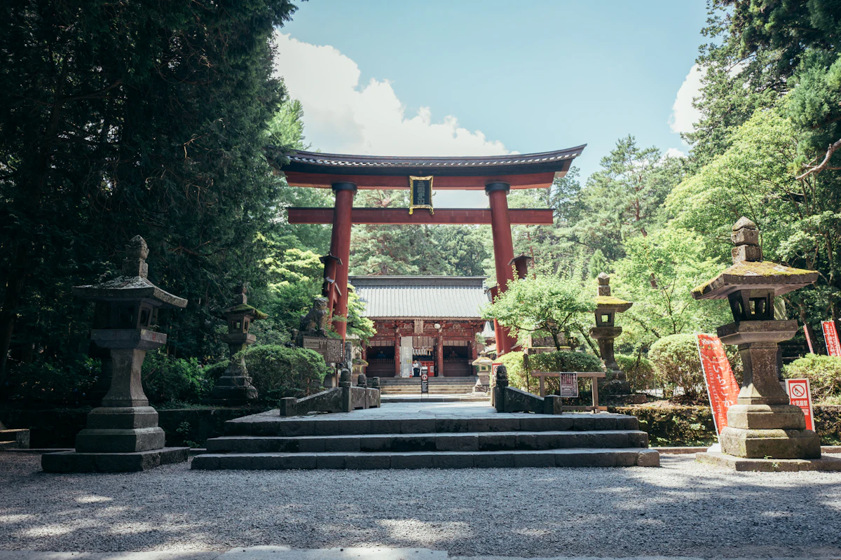 Hie Shrine Akasaka torii tunnel Tokyo