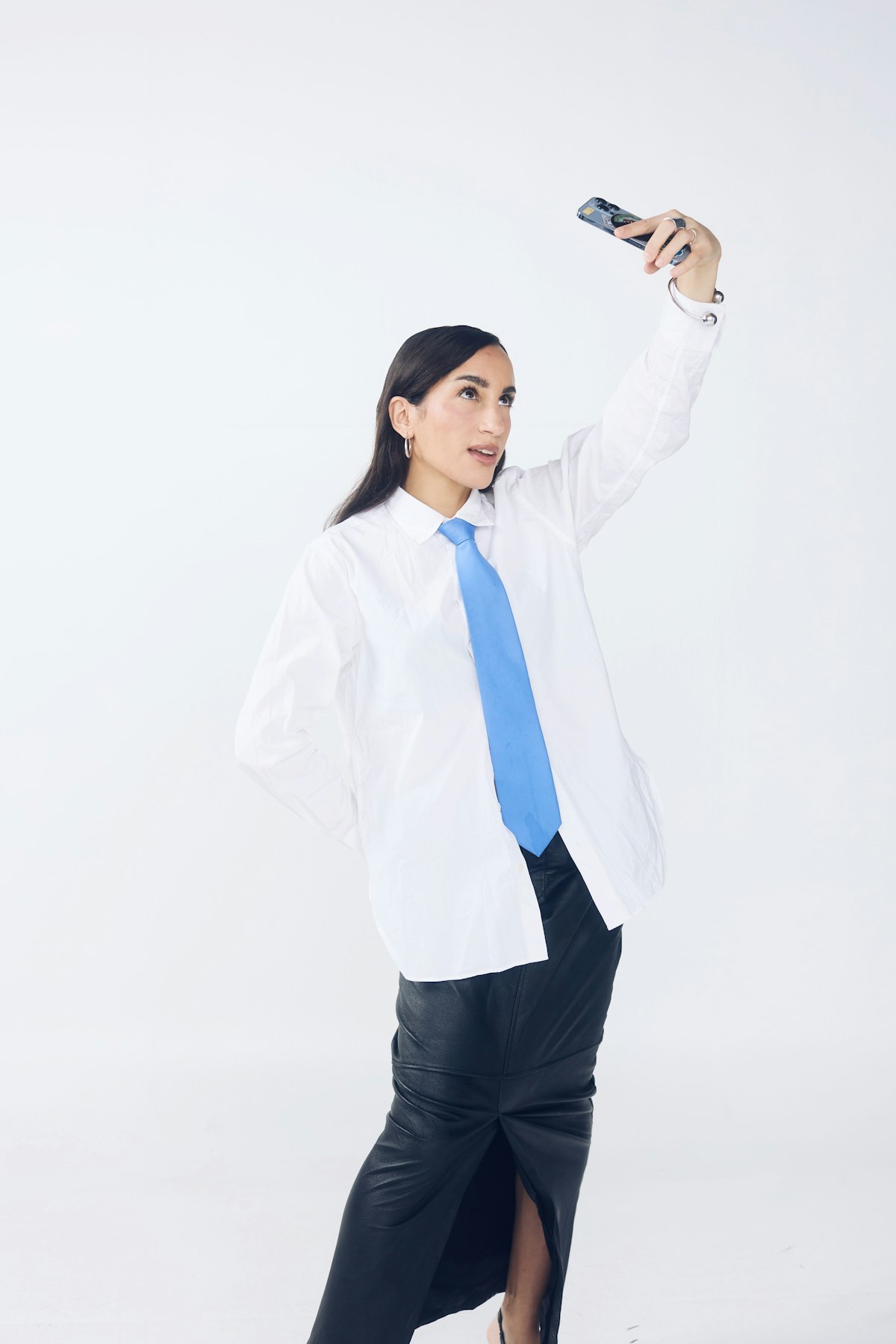 One fashion look composed to work across multiple aspect ratios and platforms