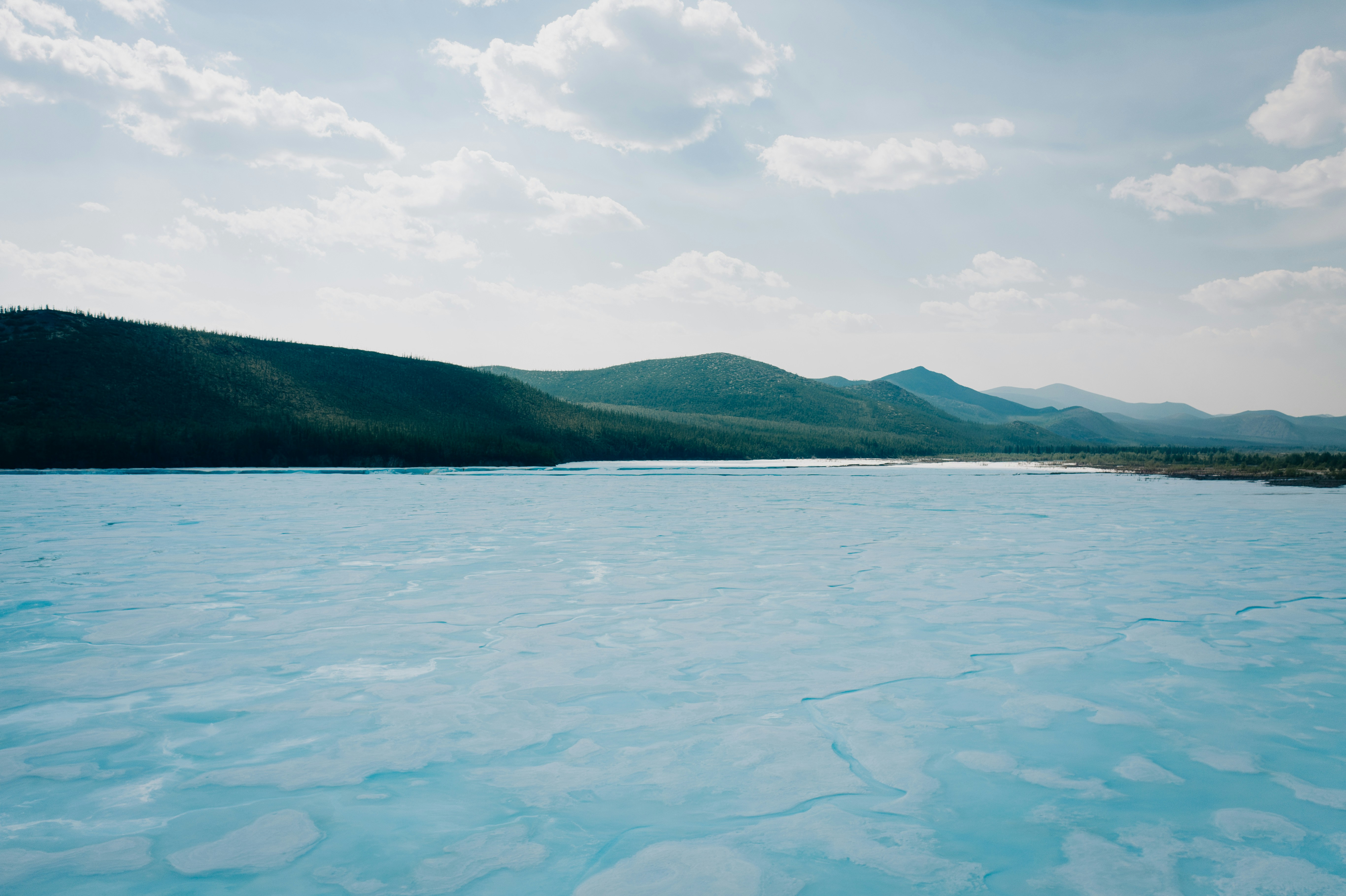 Can Frozen Methane Bubbles Explode? - frozen methane bubbles in lakes